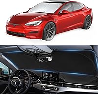 Vista 62 de Parasol, protector plegable para ventana delantera, plegable, visera para parabrisas 240T, cobertura completa para mantener el automóvil fresco
