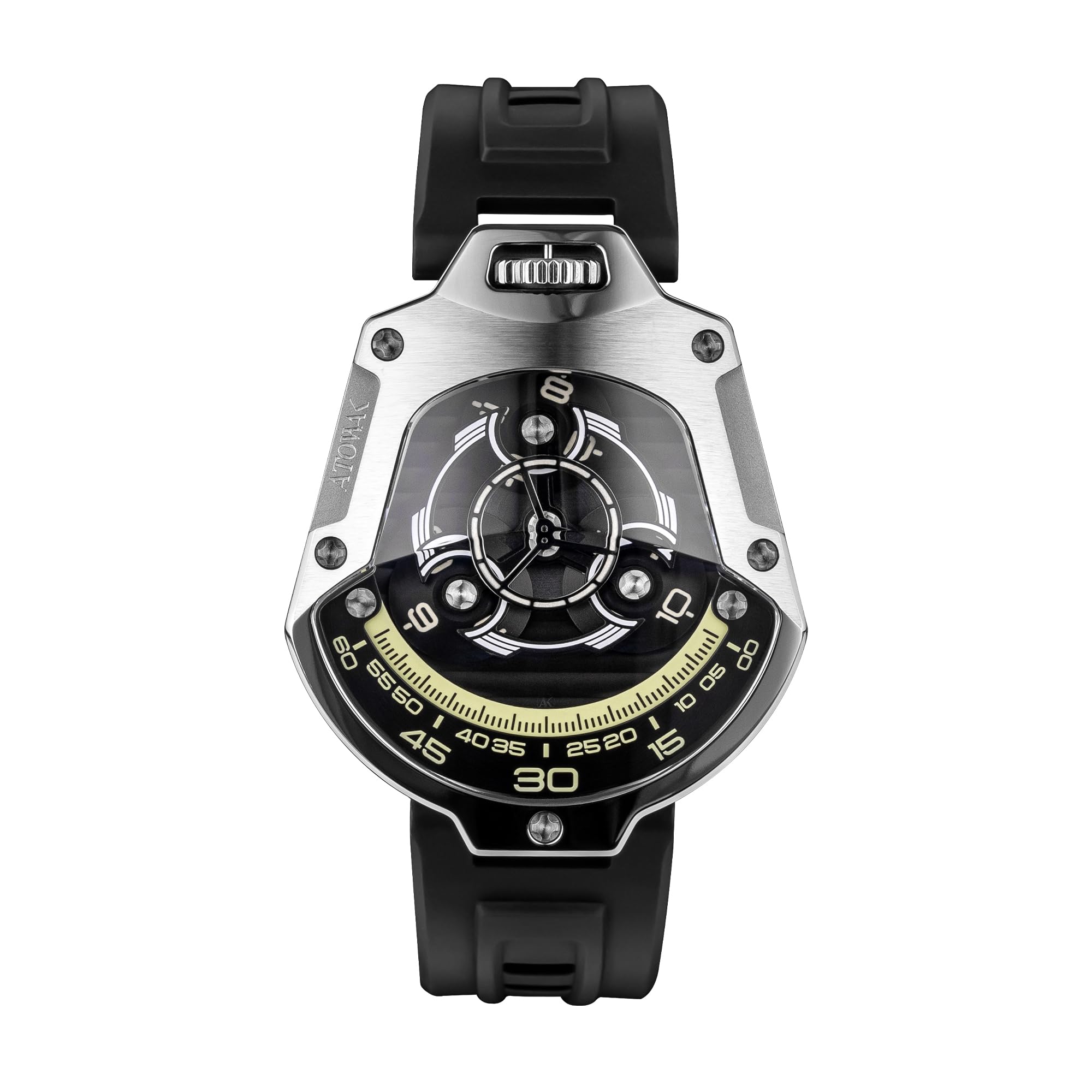 Atowak Spaceship Automatic Men Nebula Silver case & a Leather Strap,Water Resistance: 3ATM case Material: 316L Stainless Steel Dial: 3D Copper & Geneva Patten & Swiss Watch for Men and Boys (B0CPPKRVBJ) Amazon Price History, Amazon Price Tracker