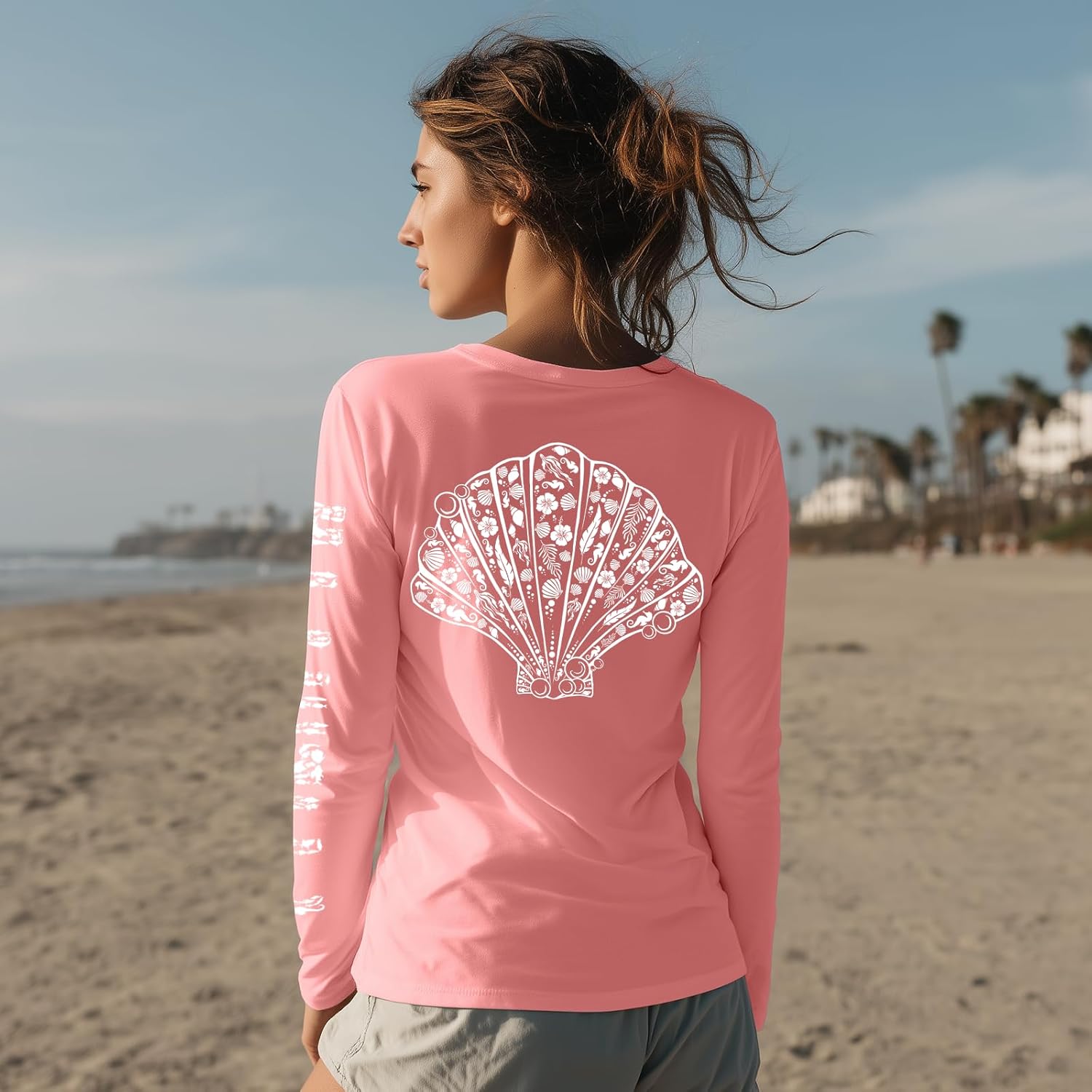 Palmyth Womens Fishing Shirt UPF 50 Sun Protection Long Sleeve T-Shirt - Image 2