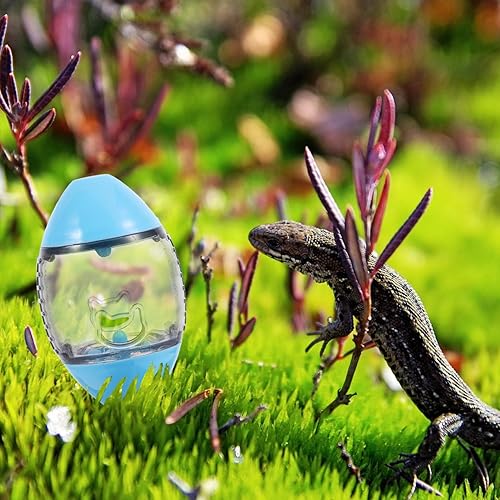 Miniatura 9 de VILLCASE Marcadores de tiza, juguete alimentador de reptiles, bola de juguetes de alimentación de dragón barbudo, dispensador de golosinas de