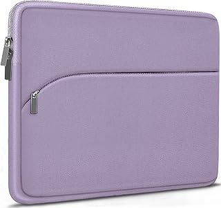 Laptop Sleeve Case 15.6 inch, Durable Portable Monitor Protective Cover with Front Pocket, Traveling Laptop Case Compatible for HP, Dell, Asus, Lenovo, Lavender
