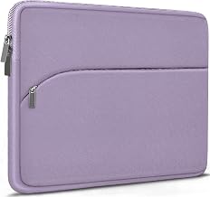 Laptop Sleeve 14 inch, Slim Portable Monitor Protective Cover with Front Pocket, Traveling Carrying Laptop Case Compatible for MacBook Air/Pro, HP, Dell, Lenovo, Acer, Lavender