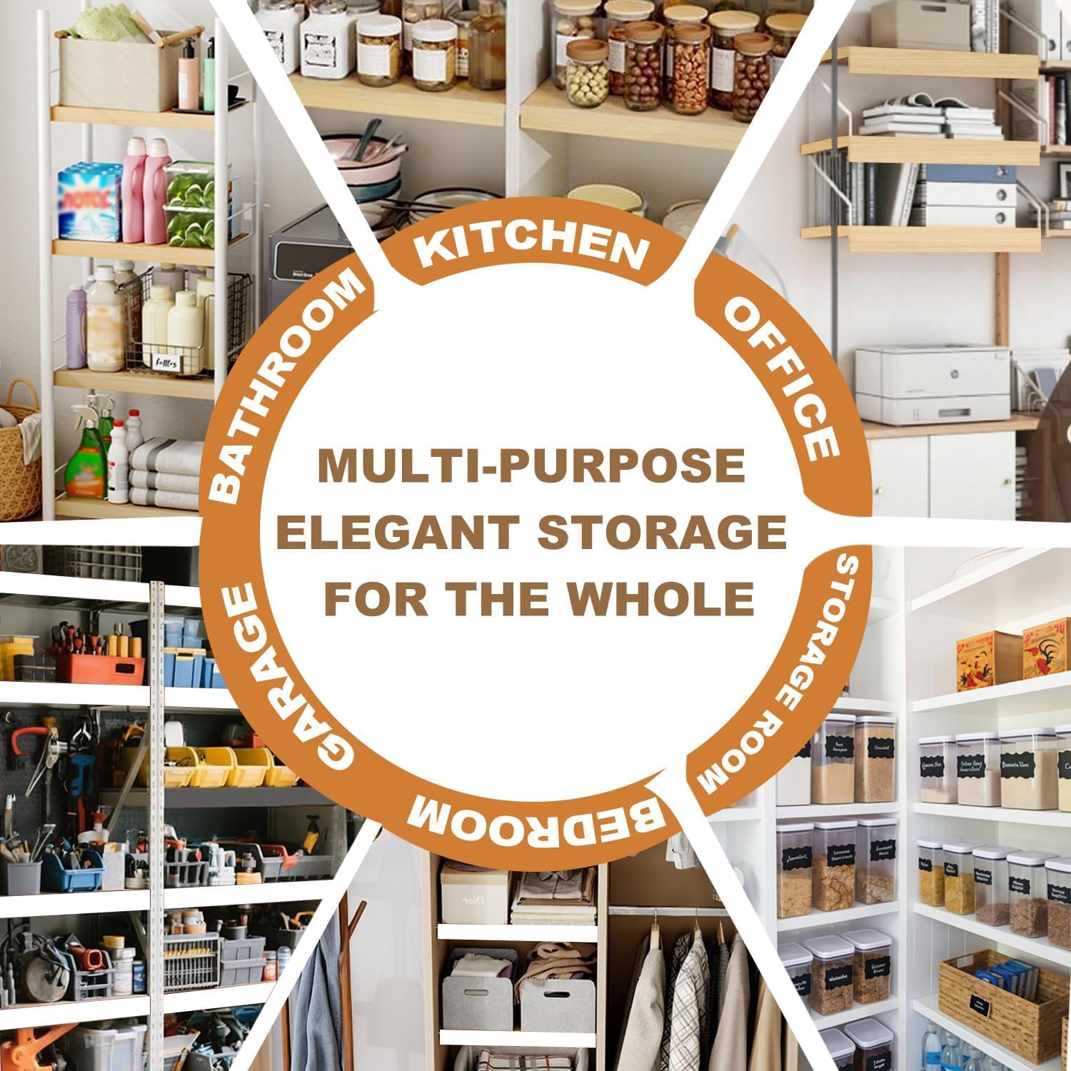 Wire Rack Covers for Shelves - Pantry Closets Wood Wire Shelf Covers 4PCS/for Home and Kitchen Organization