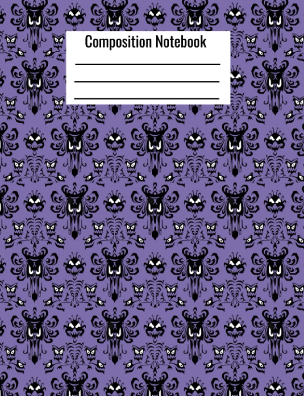 Haunted Mansion Composition Notebook | Wide Ruled | 120 Pages