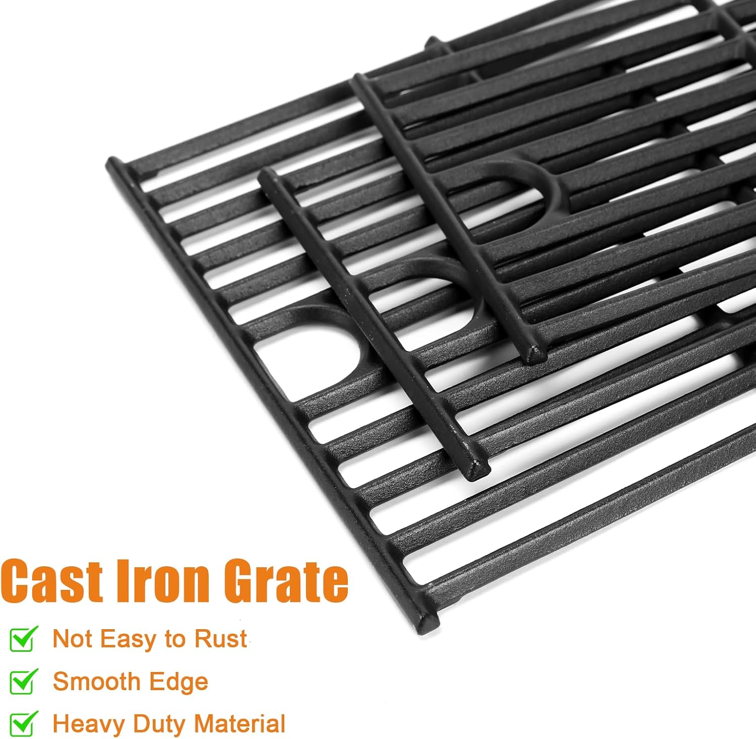 Hisencn Grill Parts for Charbroil Performance 463365021 463365522 463366022, 4 Burner 463353521,463353021, 463352521 Gas Grill, 15.5“ Heat Plate & 17 Inch Grill Grids Kit for Char-Broil