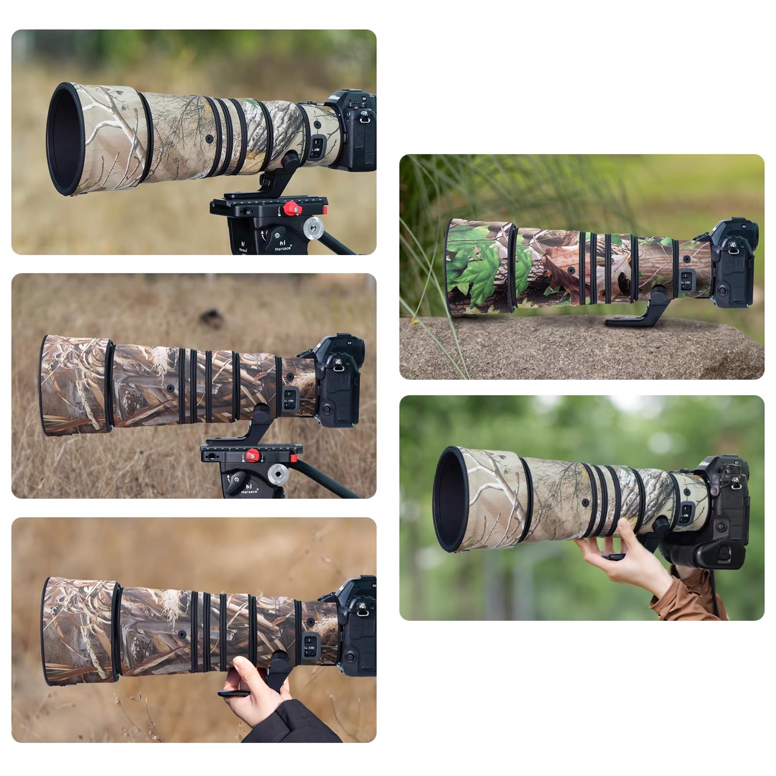 ROLANPRO Camouflage Lens Cover For Nikon Z 600mm F4 Tc Vr S Rain Coat Lens Protective Sleeve Guns Case 9 Classical Grass Waterproof - View #2