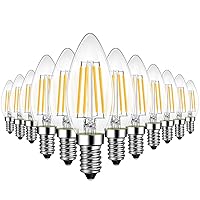 LVWIT Lampadine Filamento LED Attacco E14-7W Equivalente a 75W