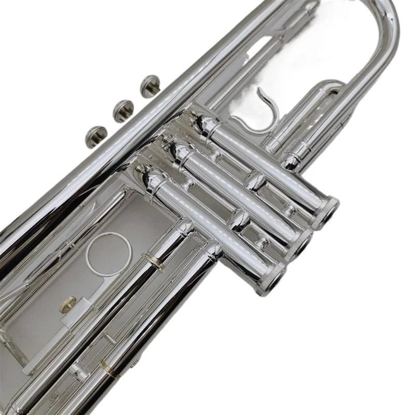 Standard Trompeten Bb-Tuning-Trompete Aus Messing Versilberte Oberfläche Musikinstrument Trompete Mit Kofferzubehör