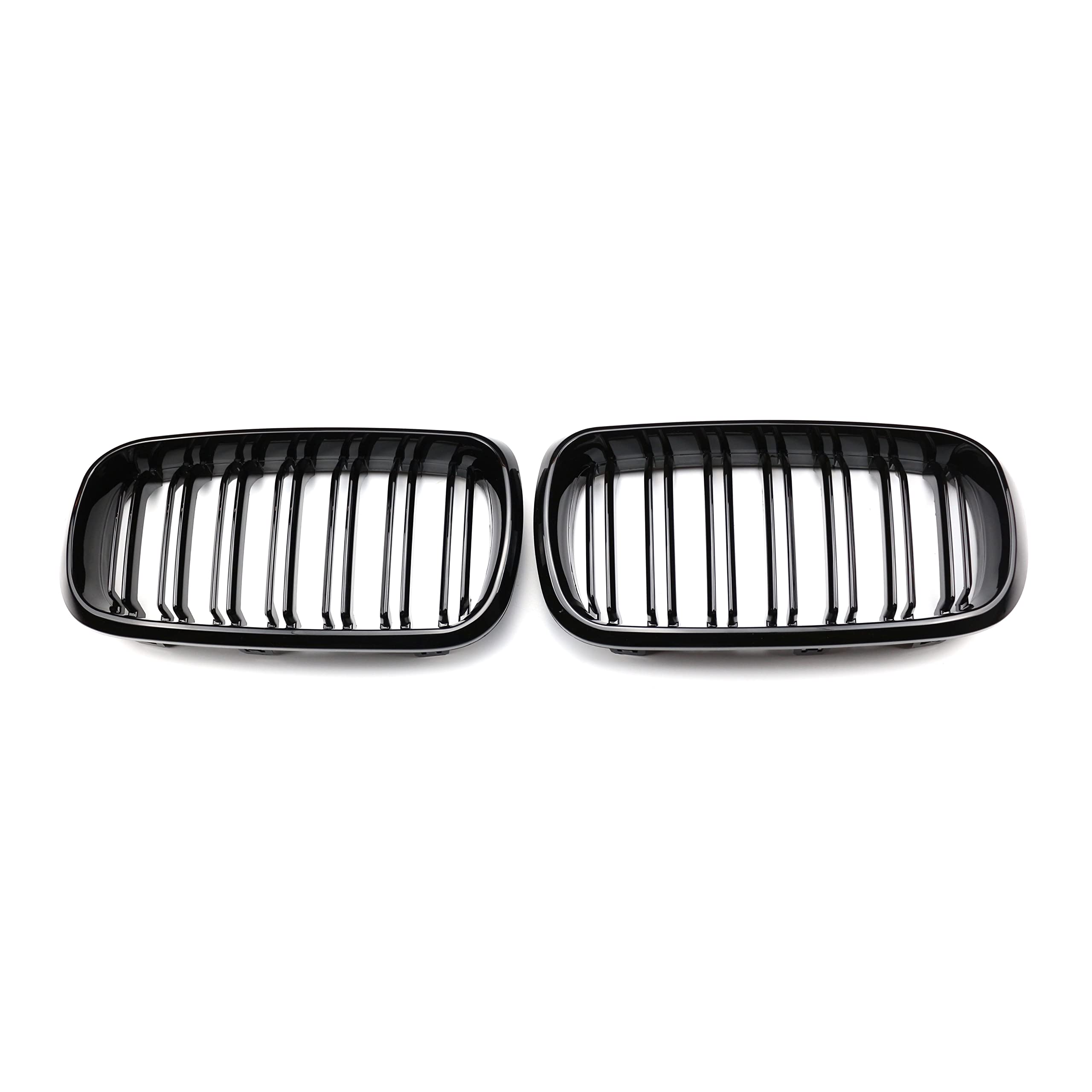 Griglia per radiatore adatta per BMW F15 X5 35i 35iX 35dX 40eX 50iX (xDrive) (2014-2018) F16 X6 35i 35iX 50iX (2015-2019), X5M X6M (2015-2019), nero lucido Radiatore anteriore Griglia
