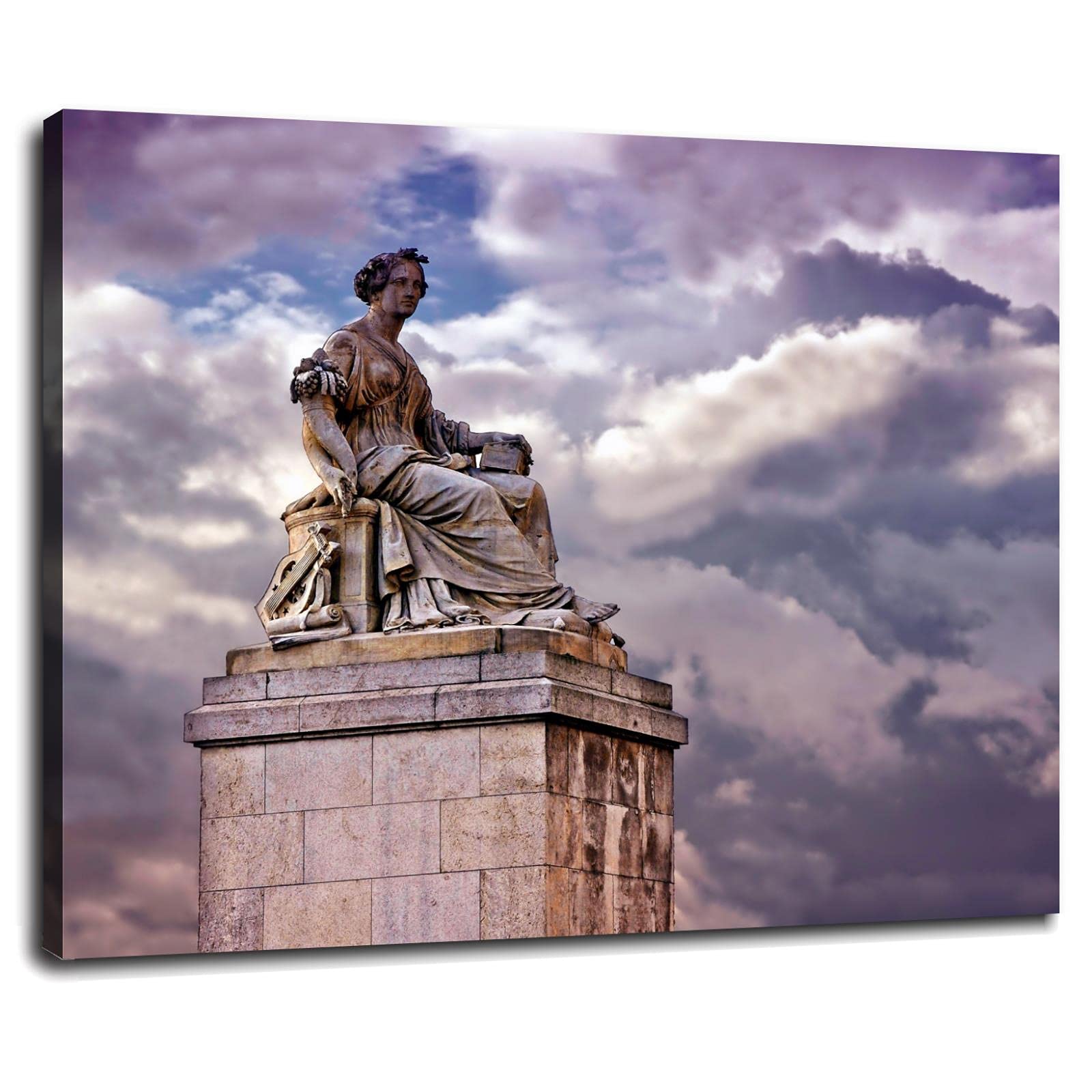 魯山　オブジェ　壁に Amazon.co.jp: モニュメントキャンバスプリント 彫刻 ランド