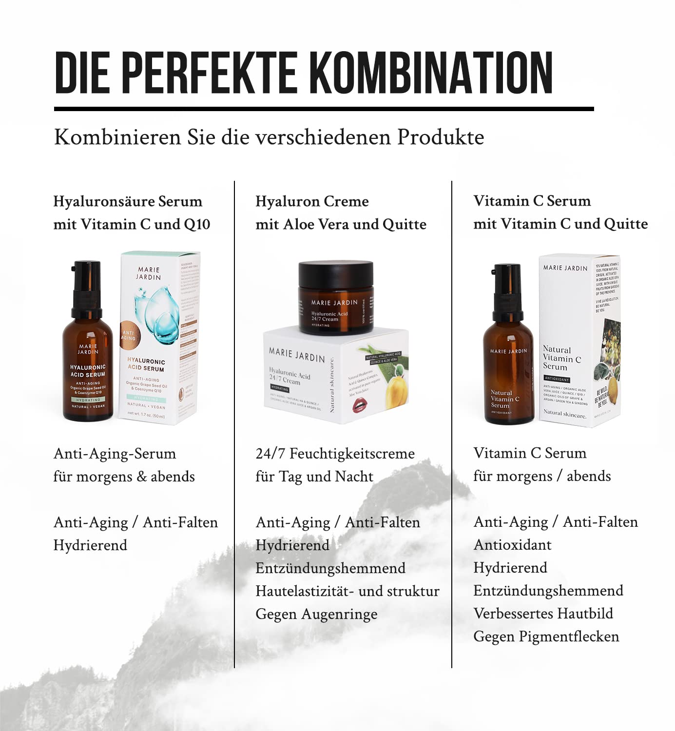 Marie Jardin serum z witaminą C 50 ml na bazie aloesu – serum przeciw starzeniu się, naturalna witamina C i przeciwutleniacze na szyję, twarz i dekolt (2)
