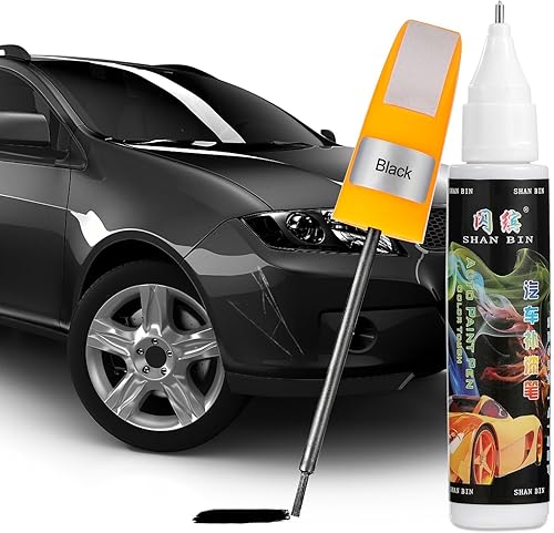 Pintura negra de retoque para automóviles, bolígrafo de pintura de automóvil dos en uno, removedor de arañazos rápido y fácil para arañazos