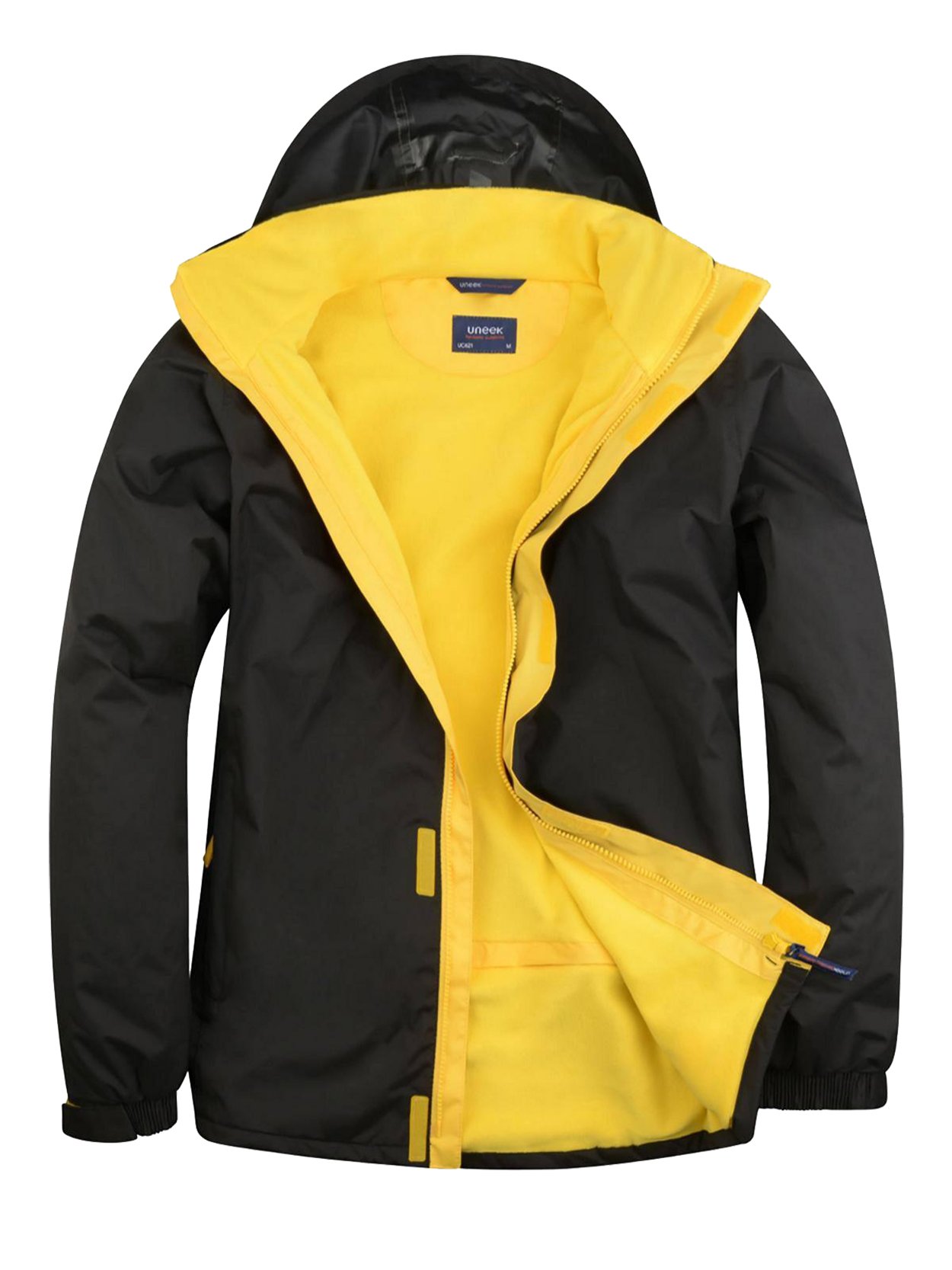 Uneek Clothing Black Uneek Uc621 - Deluxe Outdoor Jacket Gsm - Xx Large - 2XL
