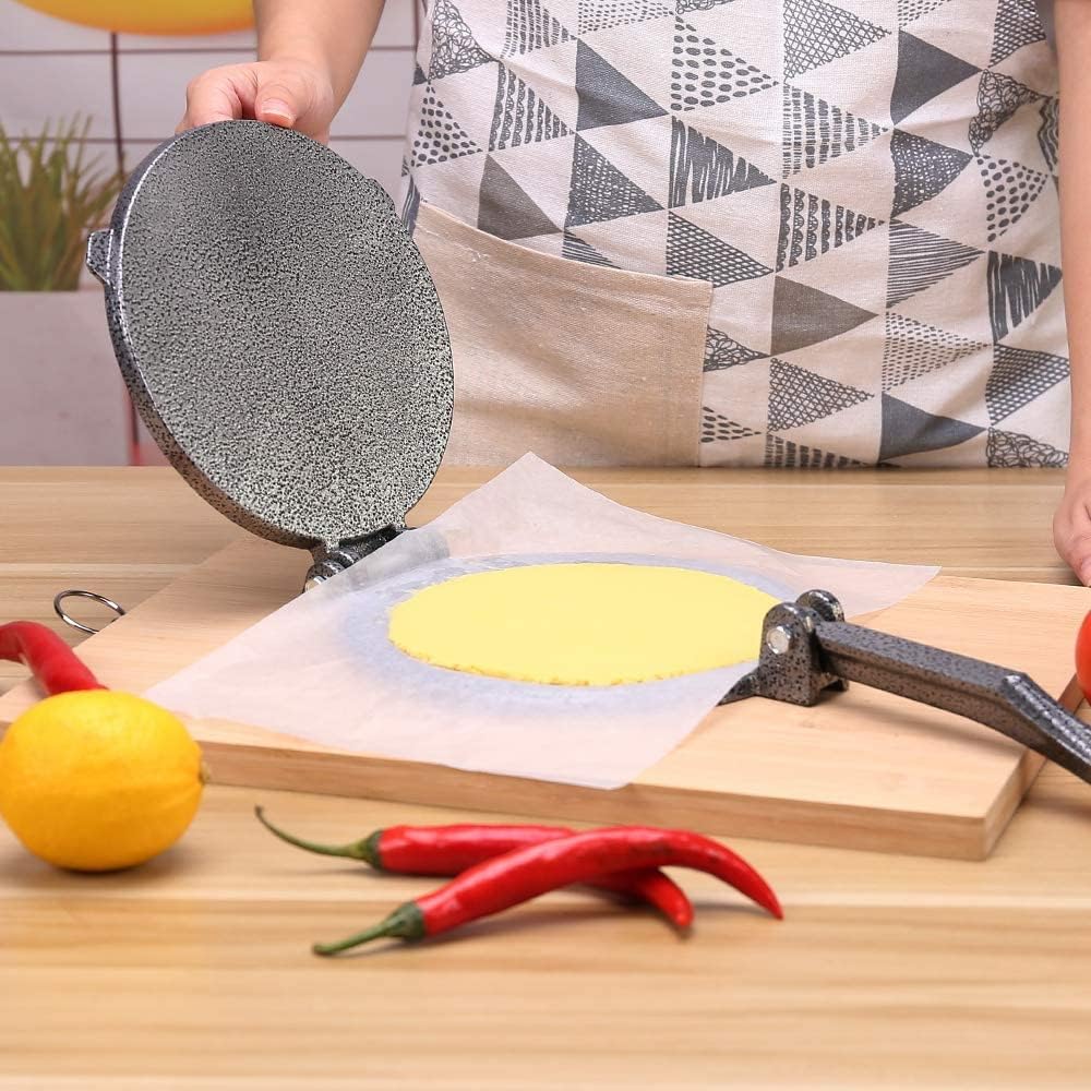 Bene Casa Manual Reastaurant Prensa de tortilla de maíz de hierro fundido