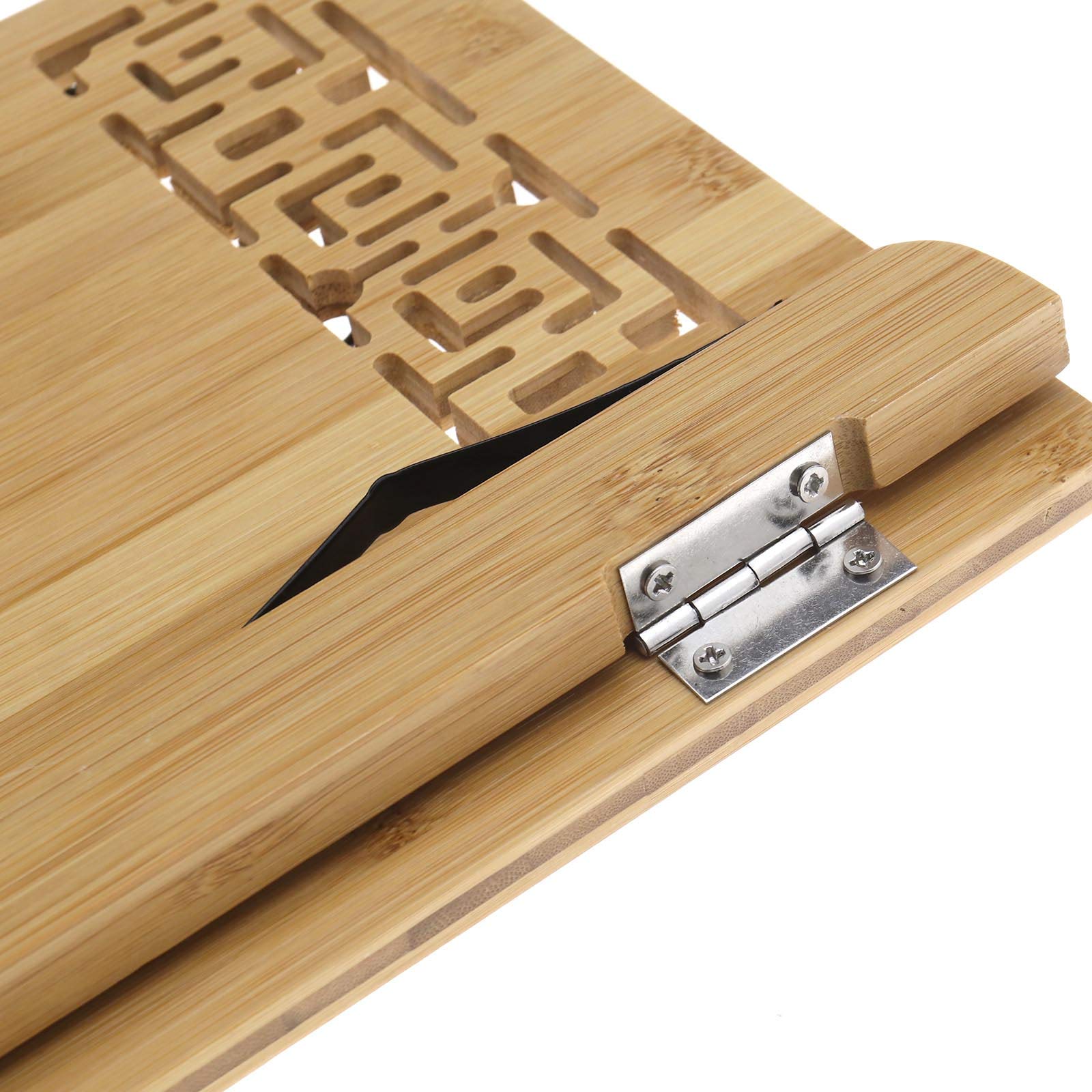 Leggio In Bambù Pieghevole - Supporto Per Libri E Tablet | Regolabile E Portatile - Foto 8