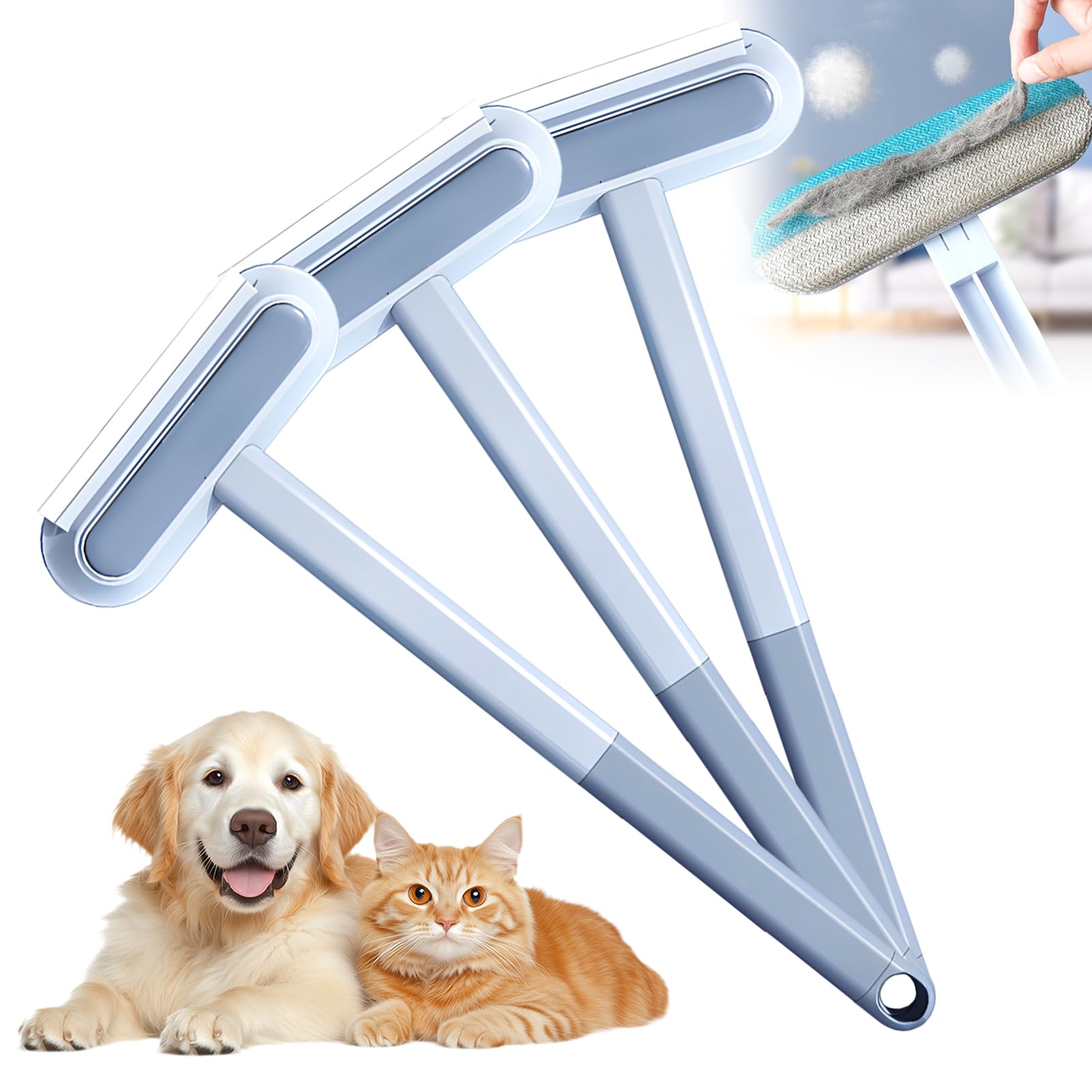 Rimozione dei peli di animali domestici, spazzola lavabile per pelucchi e peli di gatti, rimozione dei peli di animali domestici per mobili, spazzola riutilizzabile per rimuovere i peli di cani e