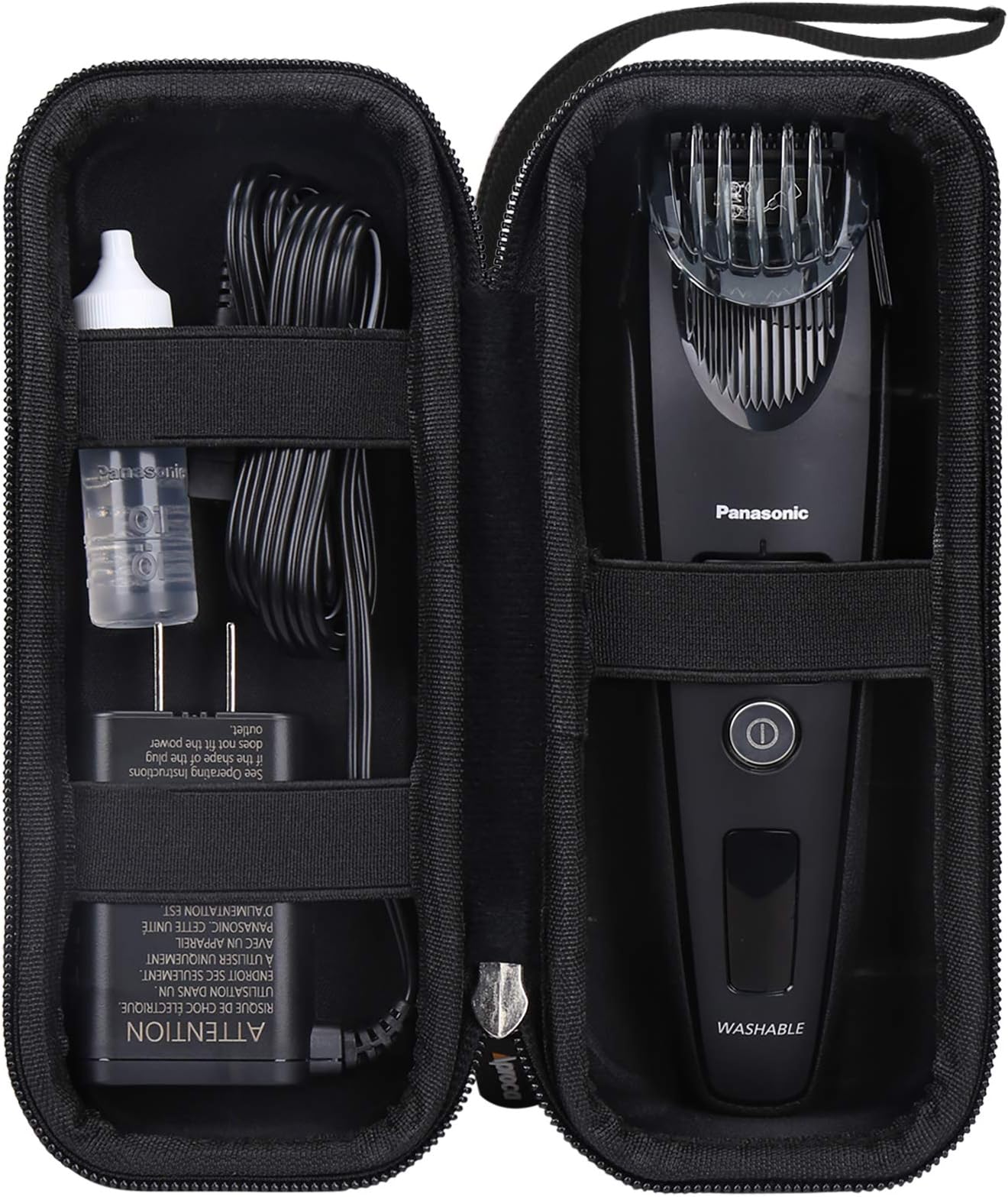 Aproca Case Compatible with Panasonic ER-GB42-K ER-SB40-K Cordless Men's Beard Trimmer/Remington MB4700 Beard Trimmer, Storage Portable Bag for Accessories (Case Only)