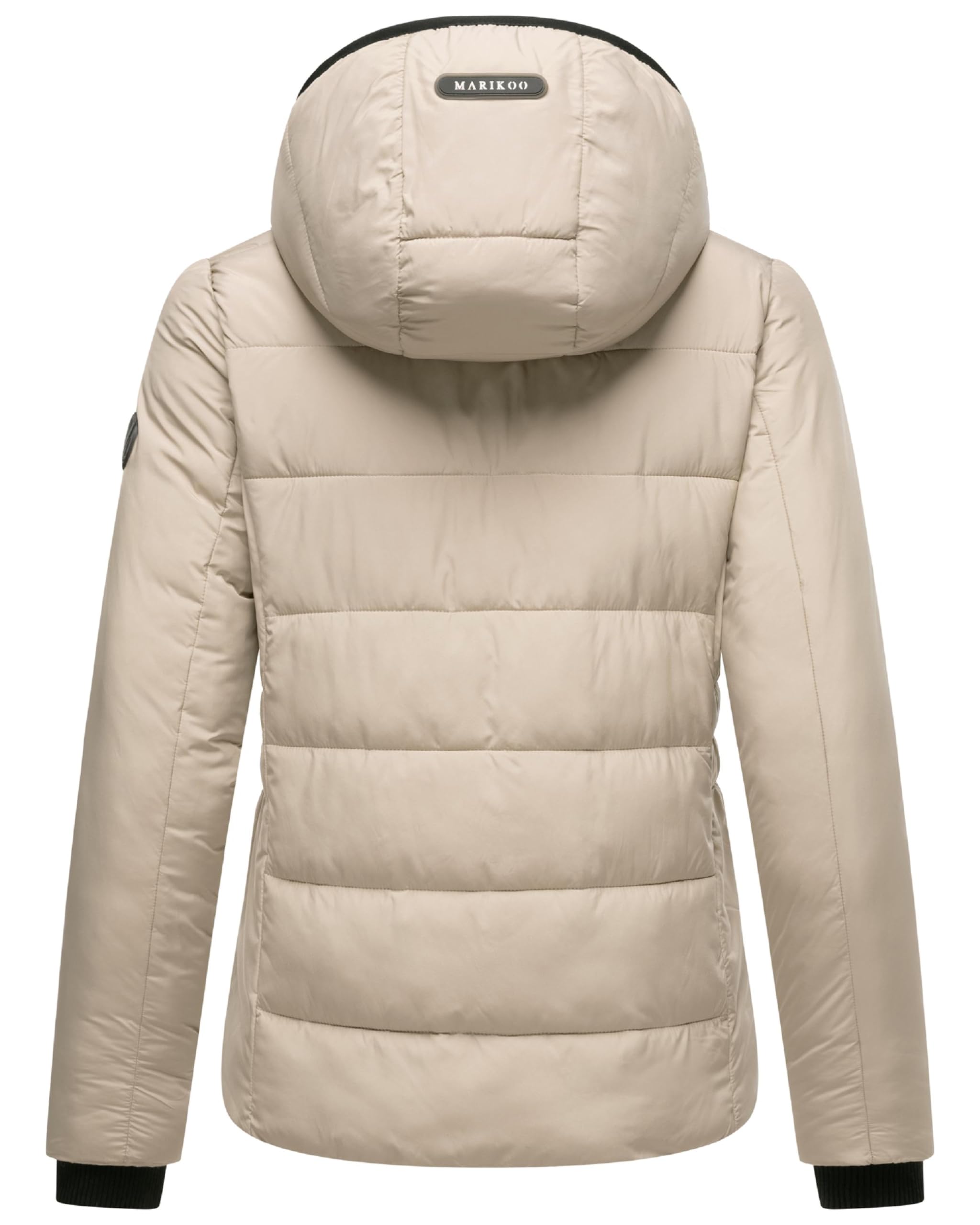 MARIKOO Basic Damen Steppjacke kurz mit Kapuze Radaa 16 XS-6XL