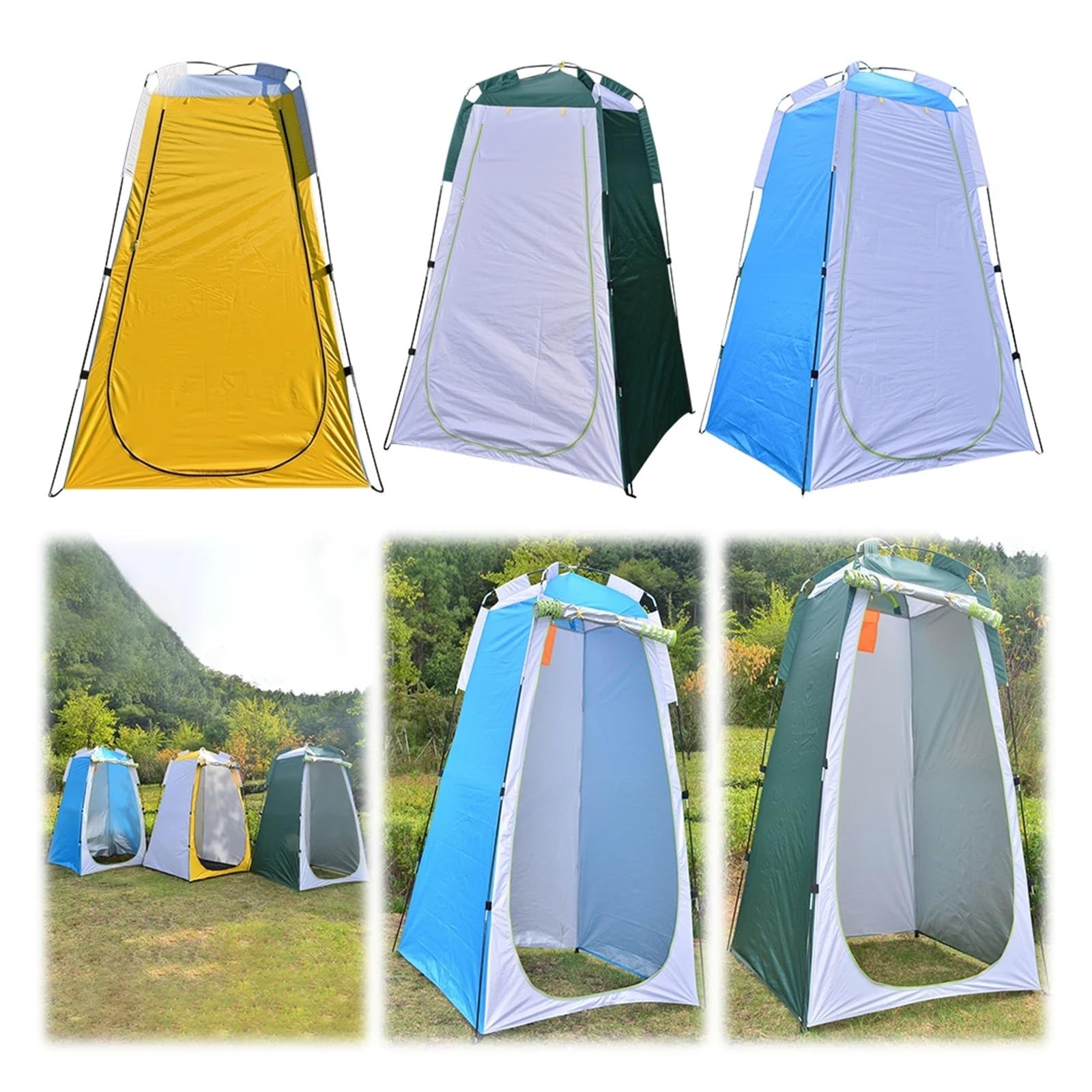 Tenda da campeggio portatile Tenda da bagno portatile ricovero impermeabile for spogliatoio toilette con doccia spiaggia resistente agli strappi for viaggi escursionistici