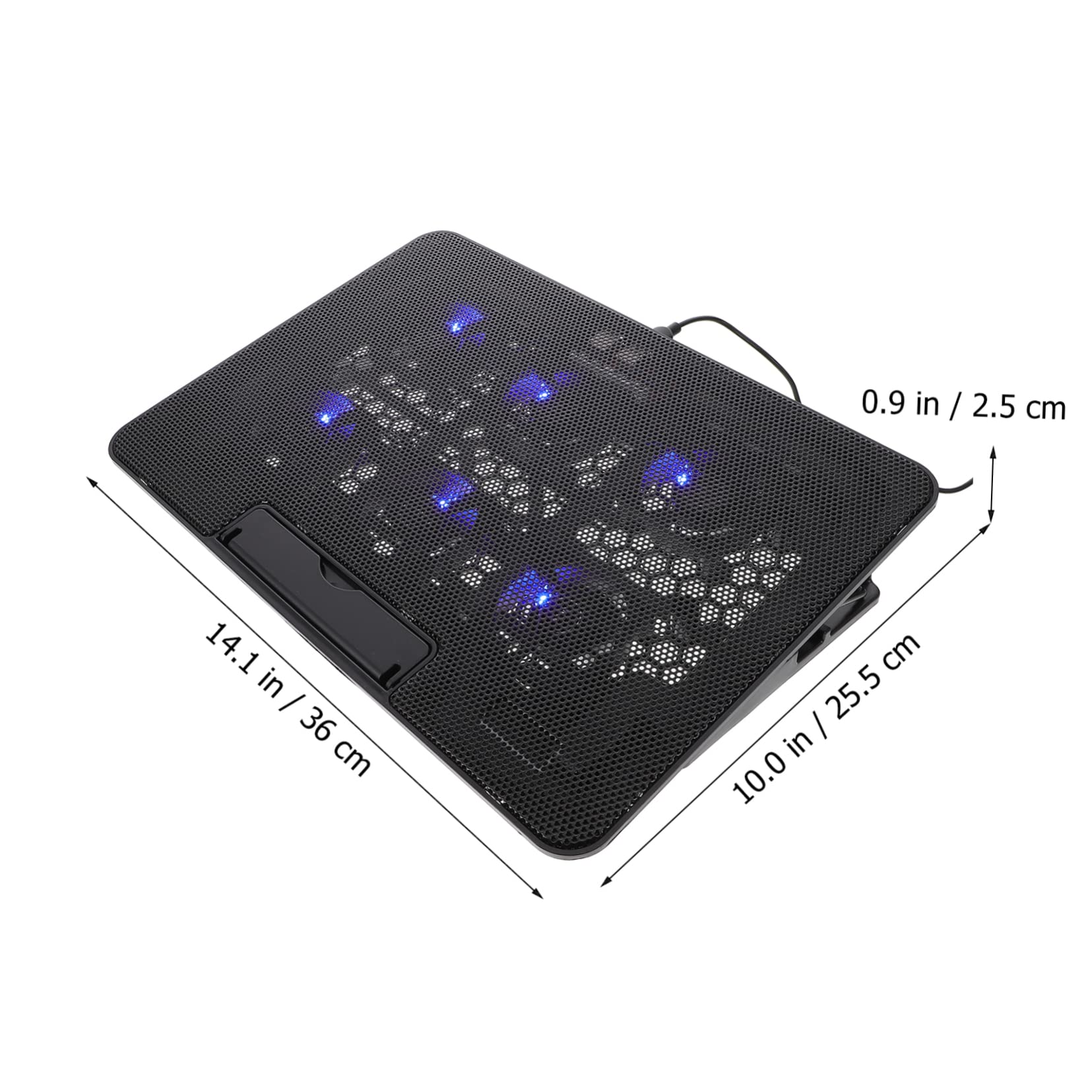 SHINEOFI Support De Refroidissement Réglable pour Ordinateur Portable avec Ventilateurs Refroidisseur Air pour Jeu Support Et Portable pour Voyages Et Déplacements