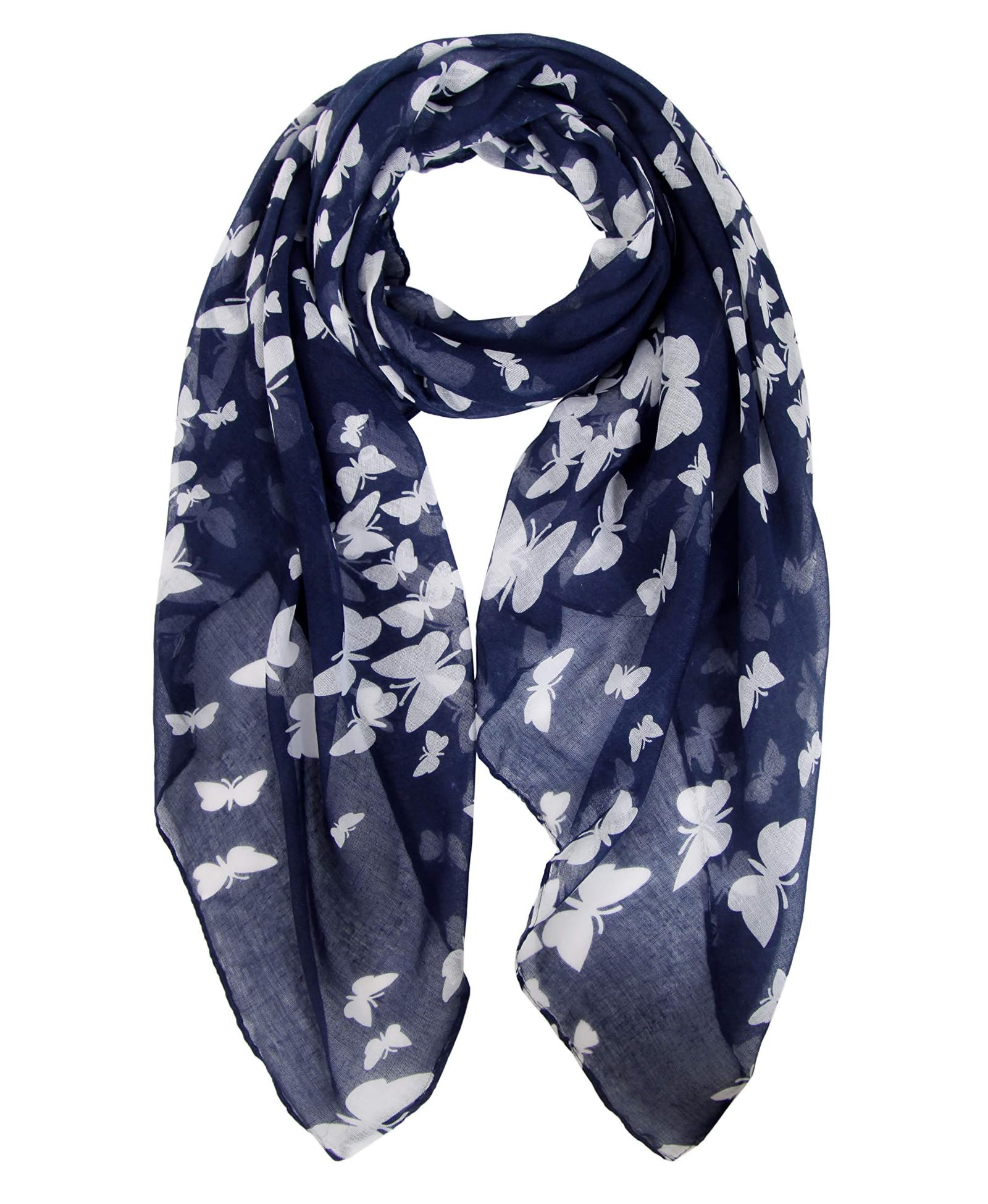 DiaryLook Ladies Women's Fashion Bird Print Long Scarves Floral Neck Scarf Shawl Wrap Gifts For Women
