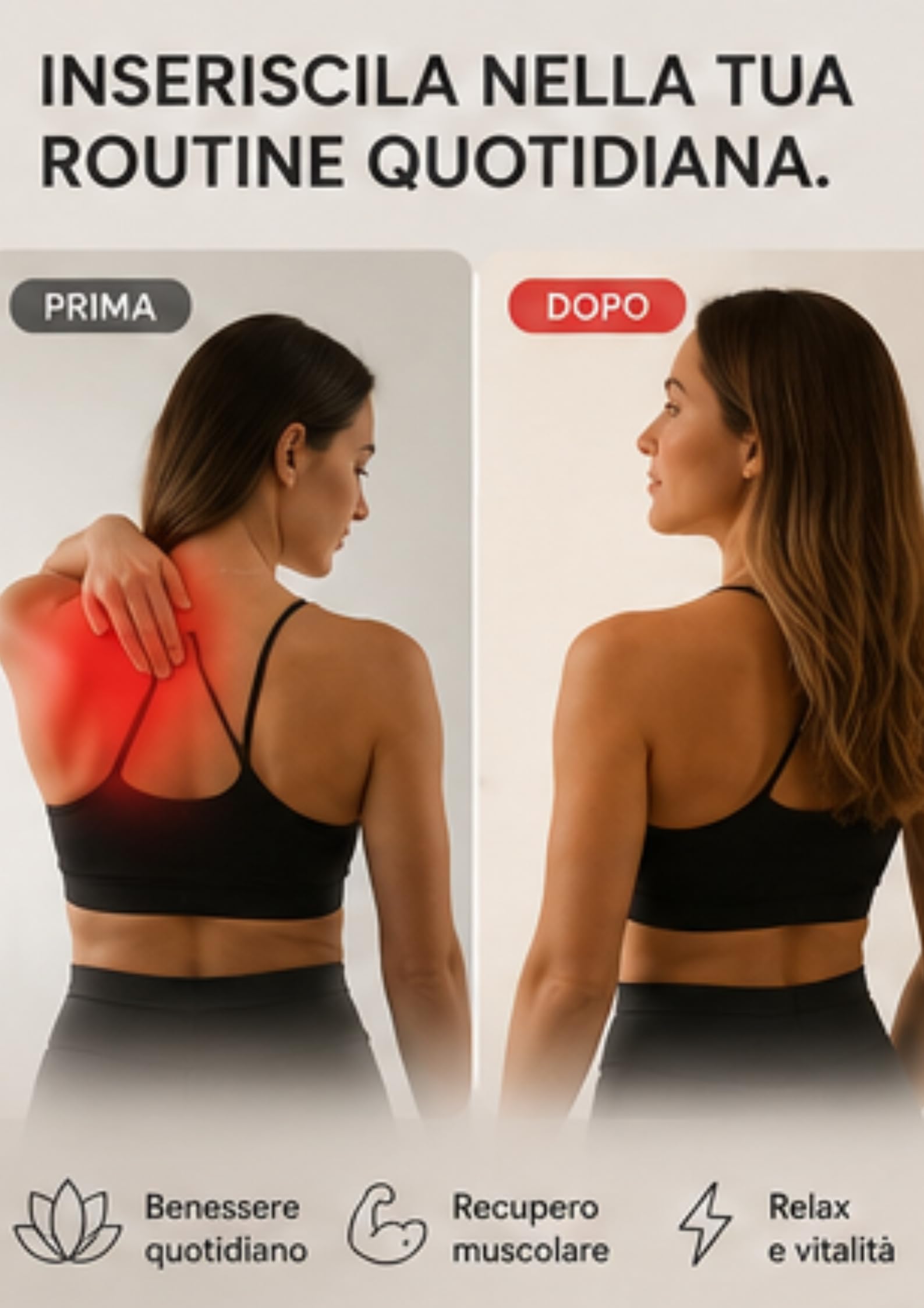 Lampada per terapia a luce rossa, 60 LED con tecnologia a 4 chip, 4 lunghezze d'onda (630 nm, 660 nm, 850 nm, 940 nm), intensità regolabile e timer, lampada a infrarossi per recupero muscolare