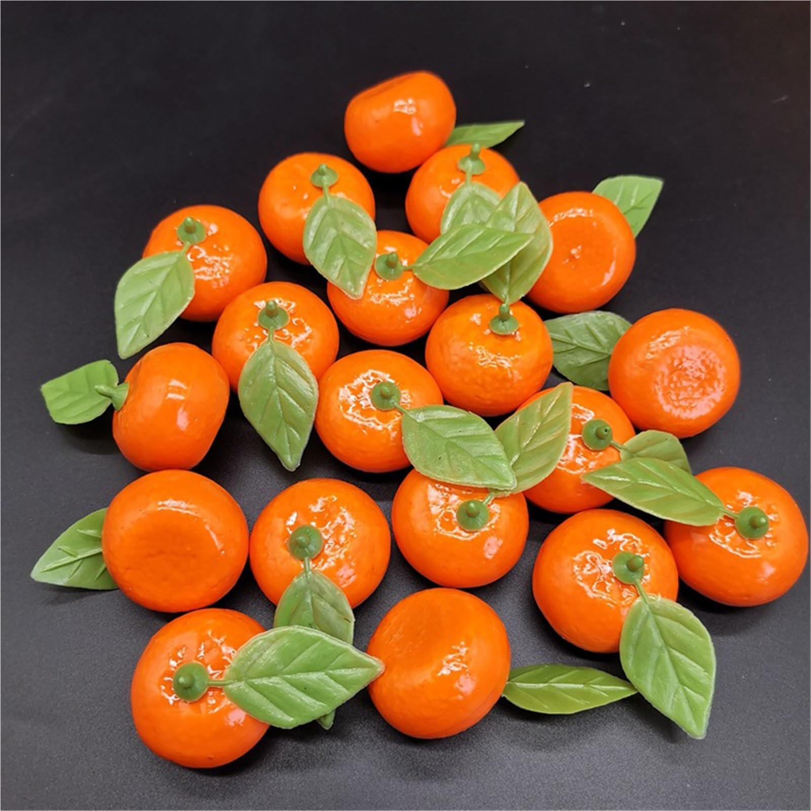 Dcrxz Artificial Fruit 50Pcs Realistic Fruit Orange Decor Artificial Oranges Model Simulation Fake Imitation Fruits Models Mini Vegetable