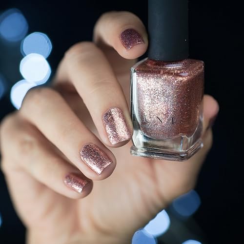 Miniatura 1891 de ILNP Madison Ave Esmalte de uñas holográfico metálico rosa antiguo