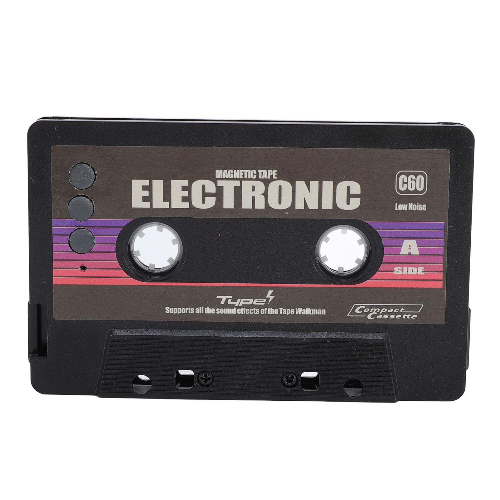 aqxreight Adattatore a Cassetta Wireless per Auto Stereo con Alimentazione USB e Slot Scheda di Memoria per Trasmettere la Musica Digitale Dal Telefono