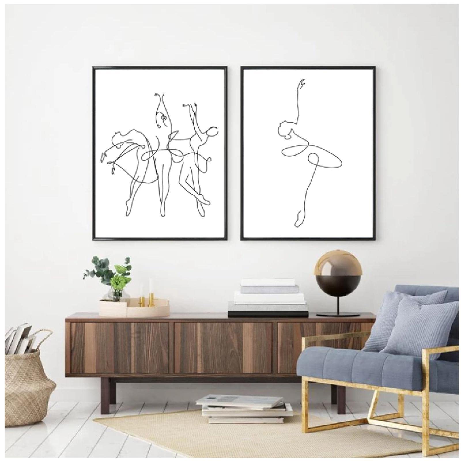 キャンバスプリントアート バレリーナ 絵画 額付き インテリア キャンバスプリントアートバレリーナ 絵画 額付き インテリア