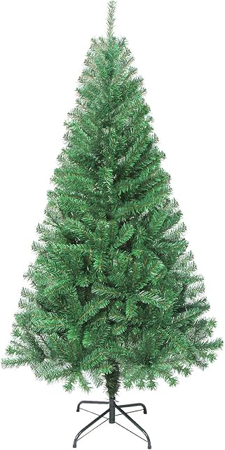 LOKIPA 5ft Christmas Tree, Artificial Christmas Tree with 450 Tips and Metal Stand