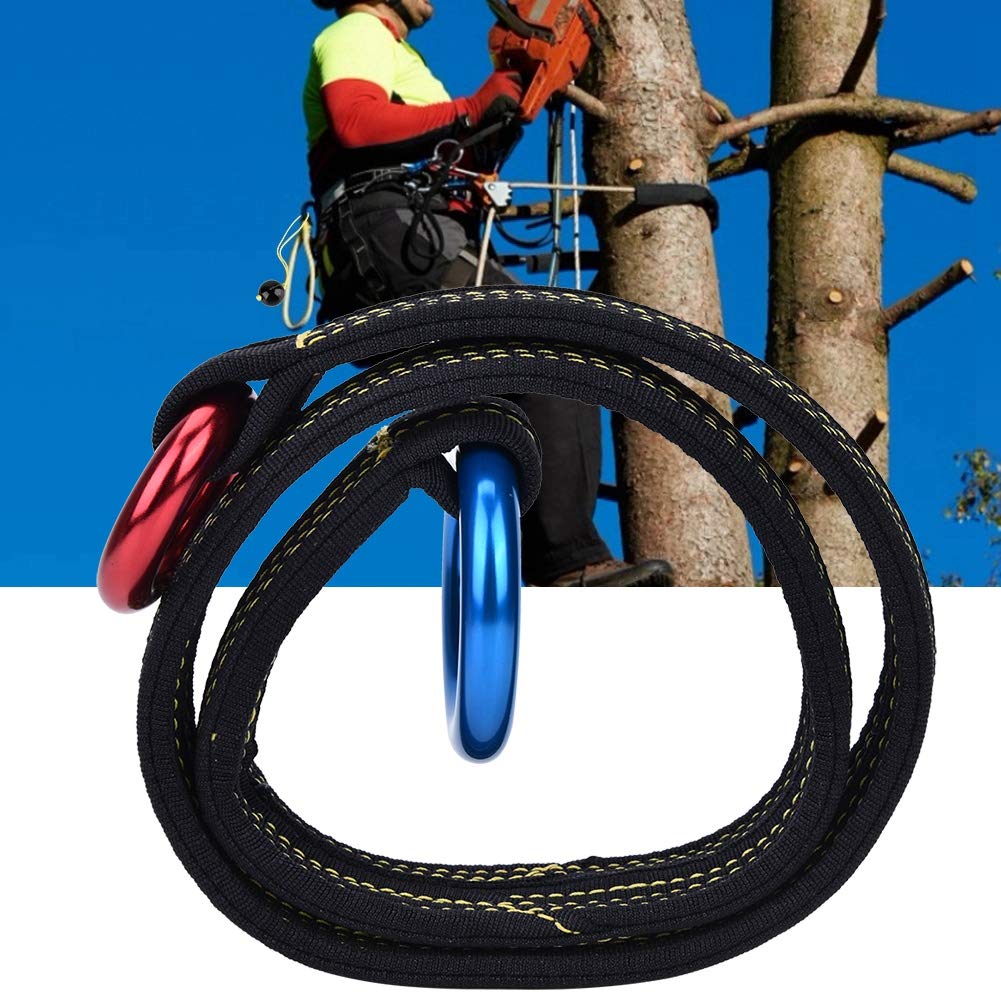 Mosquetones De Escalada, para Trabajos En Árboles, Punto De Anclaje, Aparejos De Jardín, Diseño Asimétrico, Alta Resistencia, Anillos Anodizados, Cordón De Seguridad,