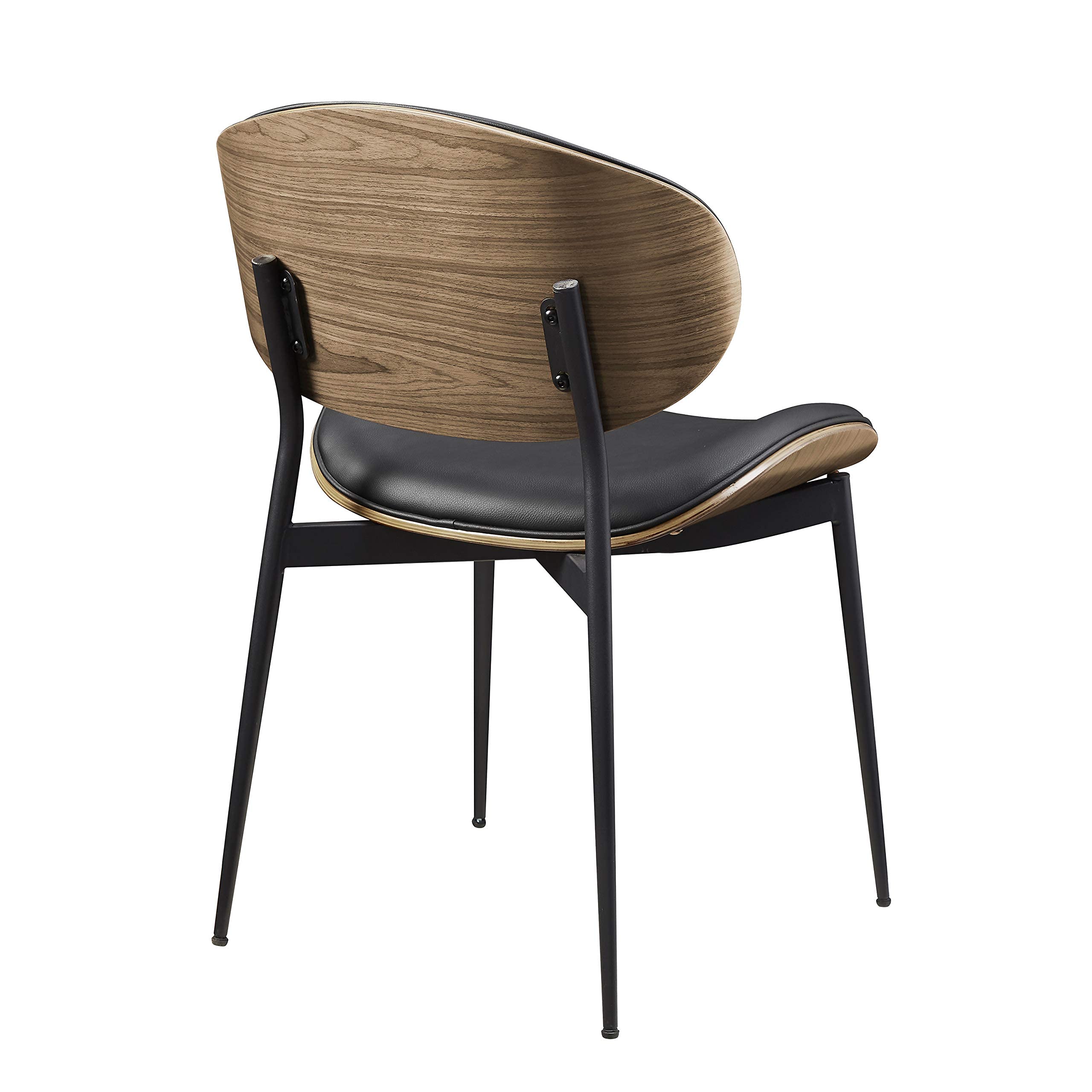 Art Leon Modern Faux Leather Dining Chair, Mid Century Desk Chair No