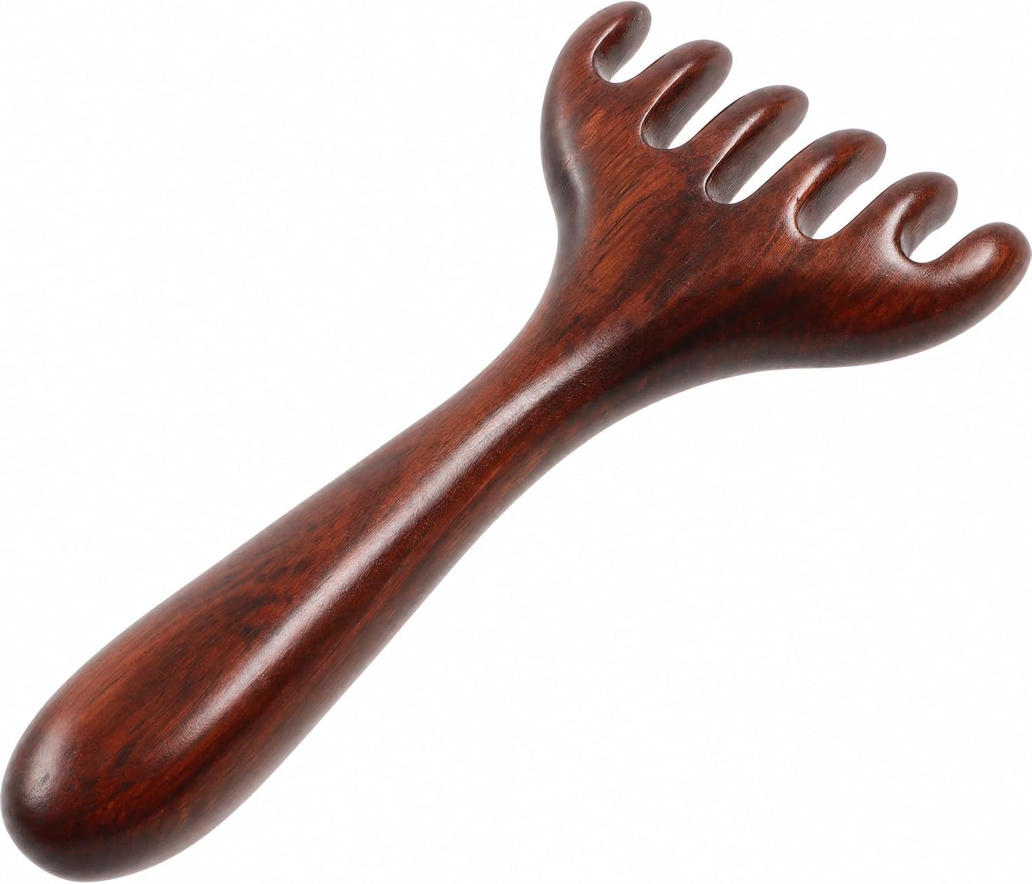 Wooden Scalp Massager Tool, Natural Wood Therapy Massage Comb for Stress Relief, Manual Head & Foot Massage Tool for Women and Men