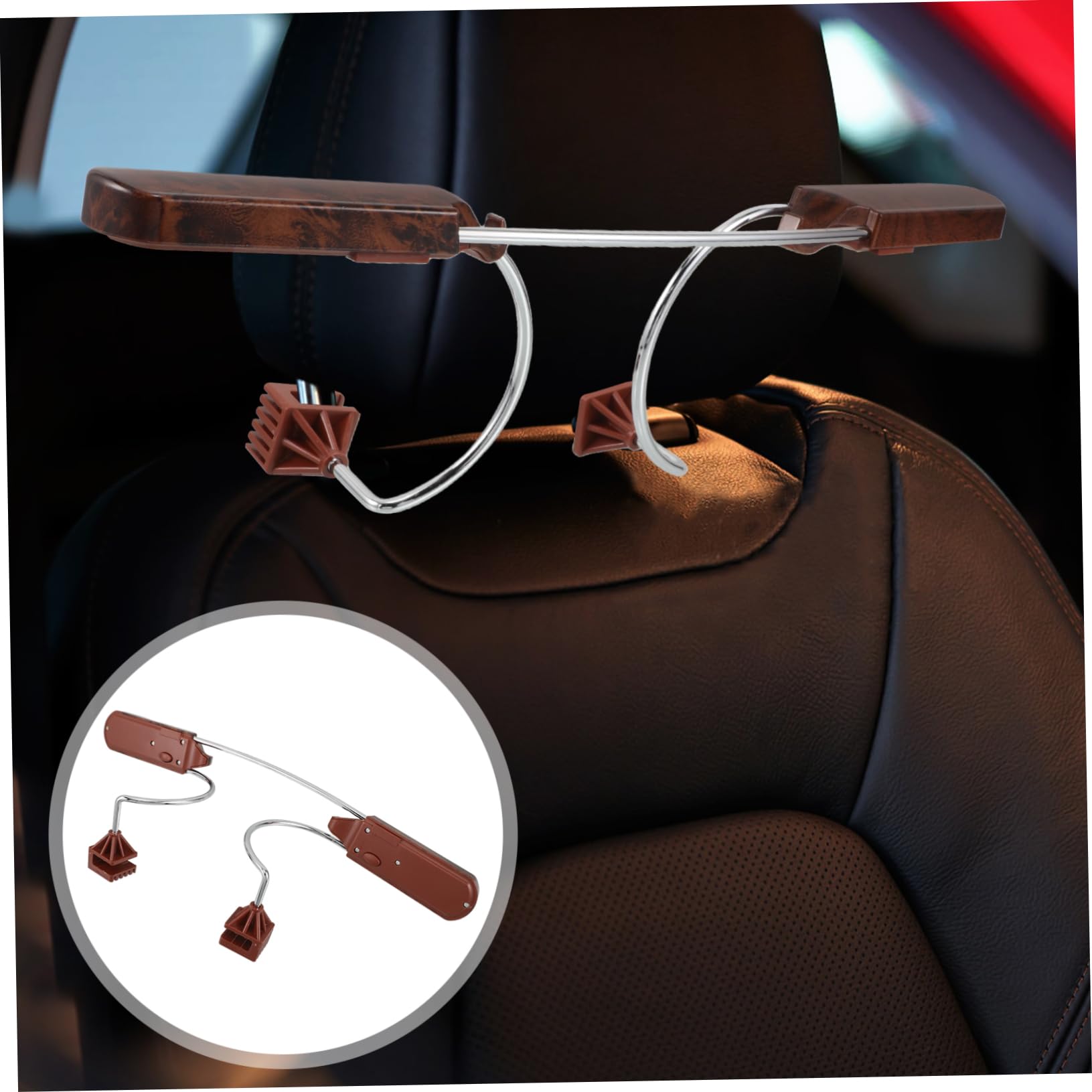Cabilock Appendiabiti Per Auto in e Acciaio Per Appendere Cappotti e Camicie Installazione Facile Al Poggiatesta Design Portatile e Ottimizzato