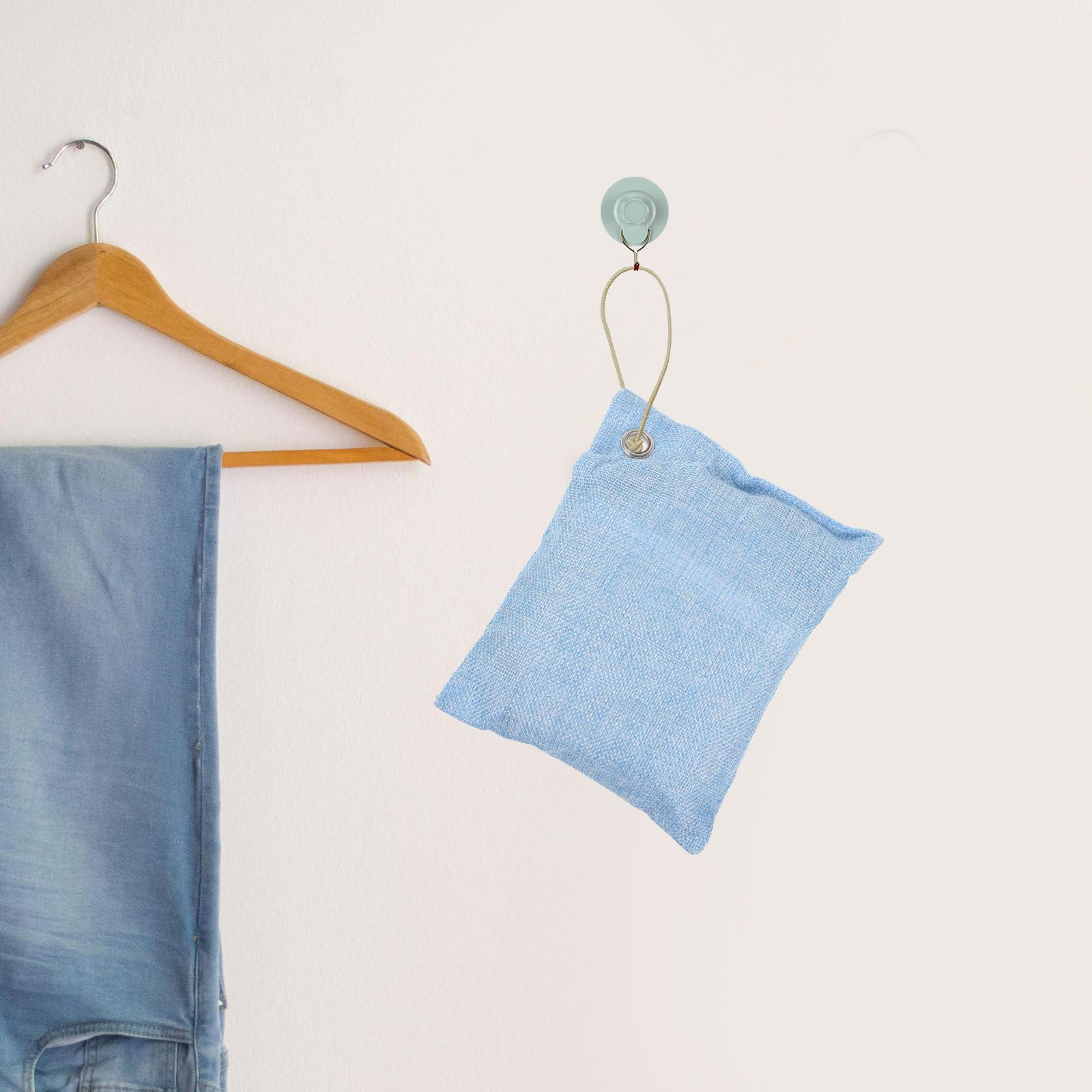 MAGICLULU 4piezas Bolsas de Activado de Bambú Desodorizantes y Purificadoras de Aire para Hogar Coche y Armarios Atrapaores de Olores y Humedad Paquete Reemplazable para Ambiente Fresco