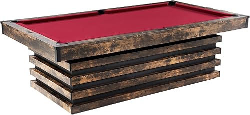 Miniatura 9 de Barrington Billiards Mesa de billar de múltiples estilos, campos de juego premontados con juegos completos de accesorios de billar, perfecta