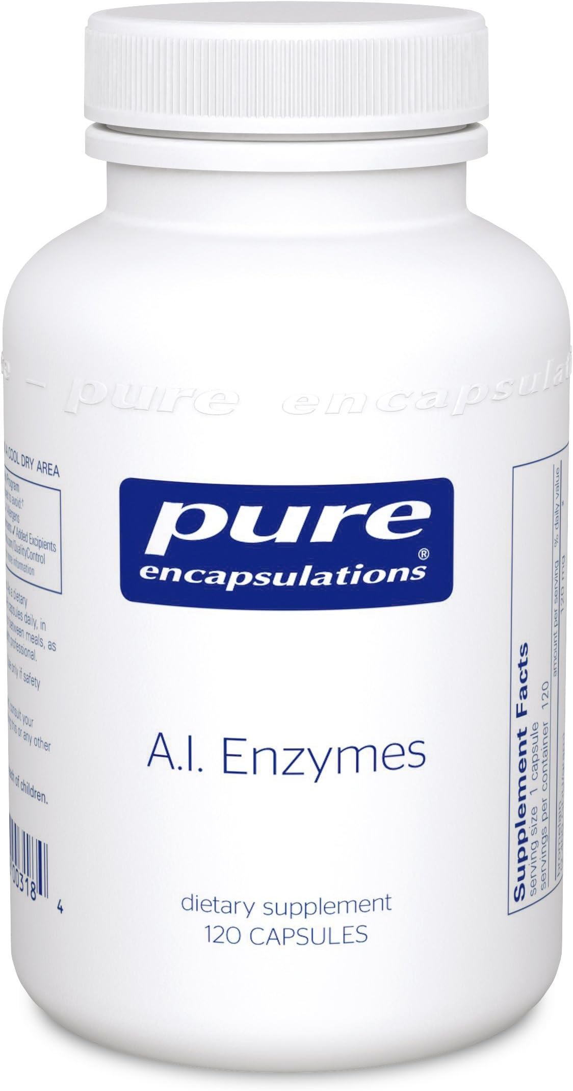 Pure Encapsulations - A.I. Enzymes - Balanced Plant Enzyme Formula - 120 Vegetable Capsules