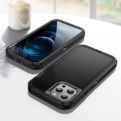 Miniatura 7 de Funda para iPhone 12 Pro Max para hombres, híbrida a prueba de caídas resistente, resistente, a prueba de golpes, ajuste delgado, funda protectora