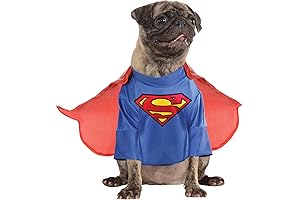 DC Comics Pet Costume, Medium - Give Your Furry Friend Superman Strength!