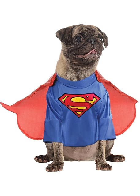 Rubies Disfraz de Superman de DC Comics para Mascota, tamaño Mediano