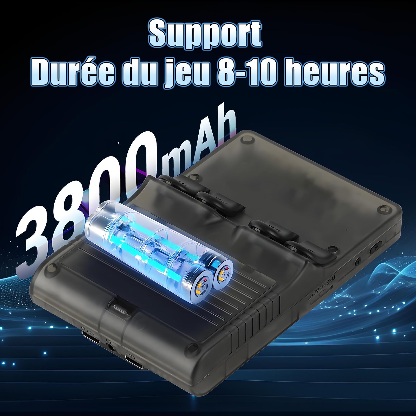 Console de Jeu Portable R40S Pro avec 30000+ Jeux Classiques HD, écran IPS de 3,5 Pouces, 45+ émulateurs, Batterie 3800 mAh, Console vidéo rétro Portable 256 Go, Noir (Noir)