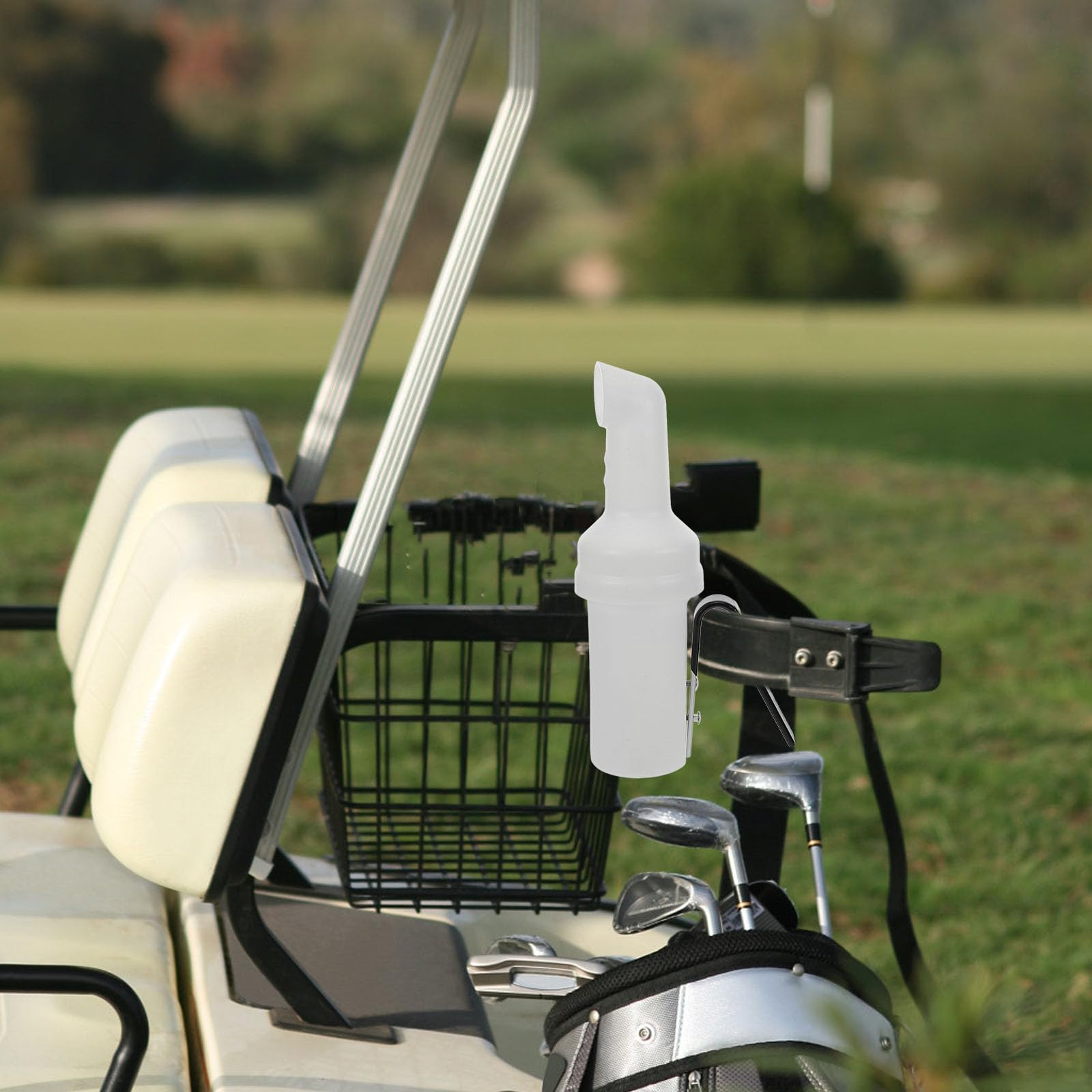 Golfwagen Sandflasche Weiß aus Kunststoff mit Großem Fassungsvermögen