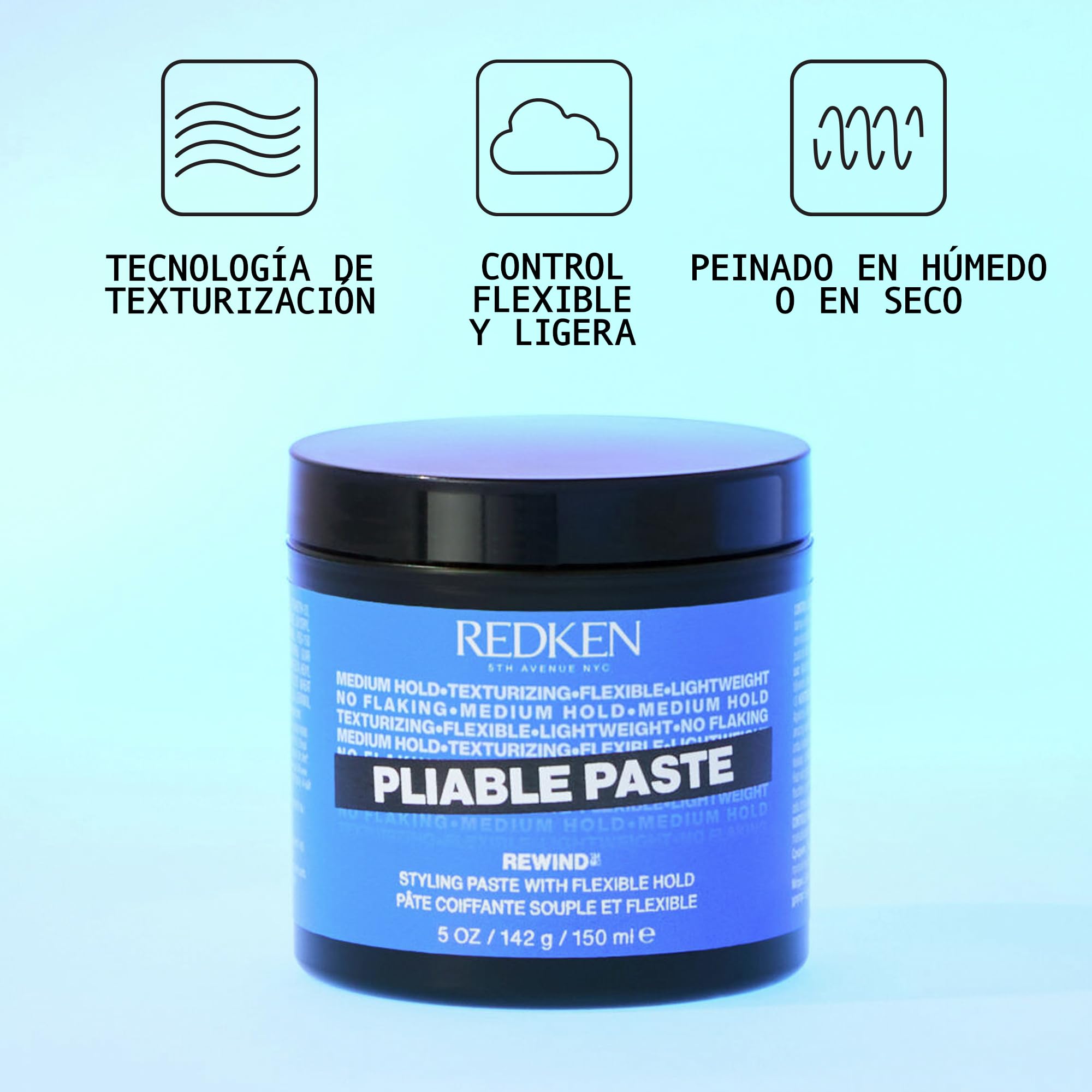 Redken Pasta liable pastic, 150 ml, applicazione di texture flessibile a tenuta media