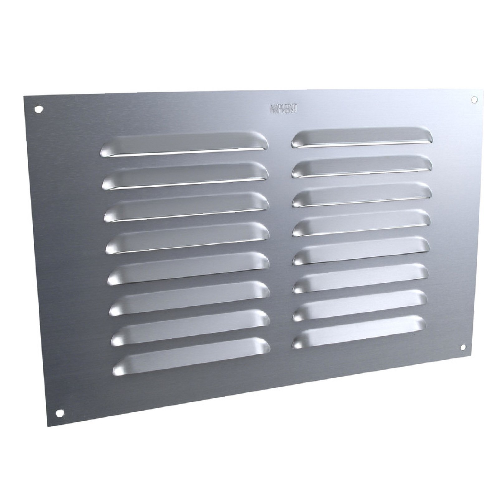 9" x 6" Louvre Vent Satin Anodised Aluminium/Metal Chrome Grille Cover