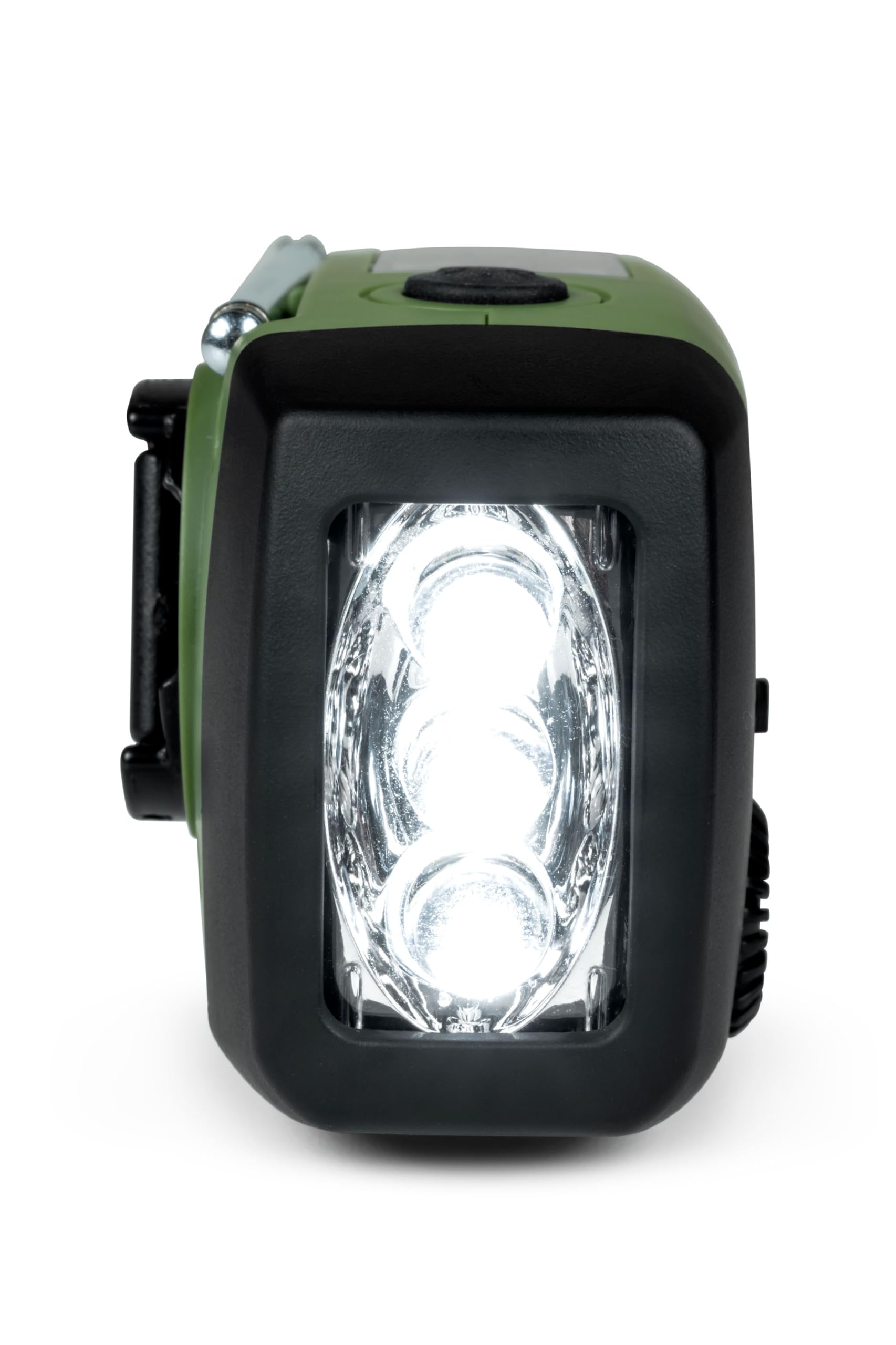 Thomson RT260 - Radio Solar de Emergencia FM/AM con Manivela, Portátil, Función Powerbank Solar 2000mAh, Linterna sin Pilas con Dinamo LED, botón SOS, Doméstica y de Camping