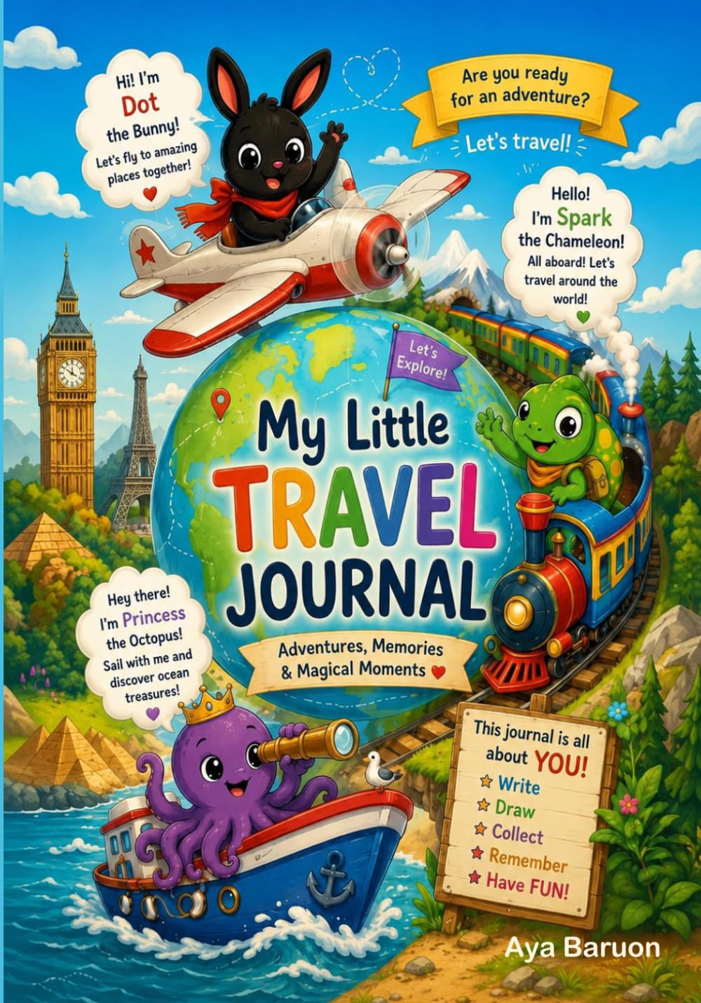 My little TRAVEL journal: A Fun Vacation Memory Book for Kids Ages 5-11 | Travel Diary, Drawing & Adventure Keepsake