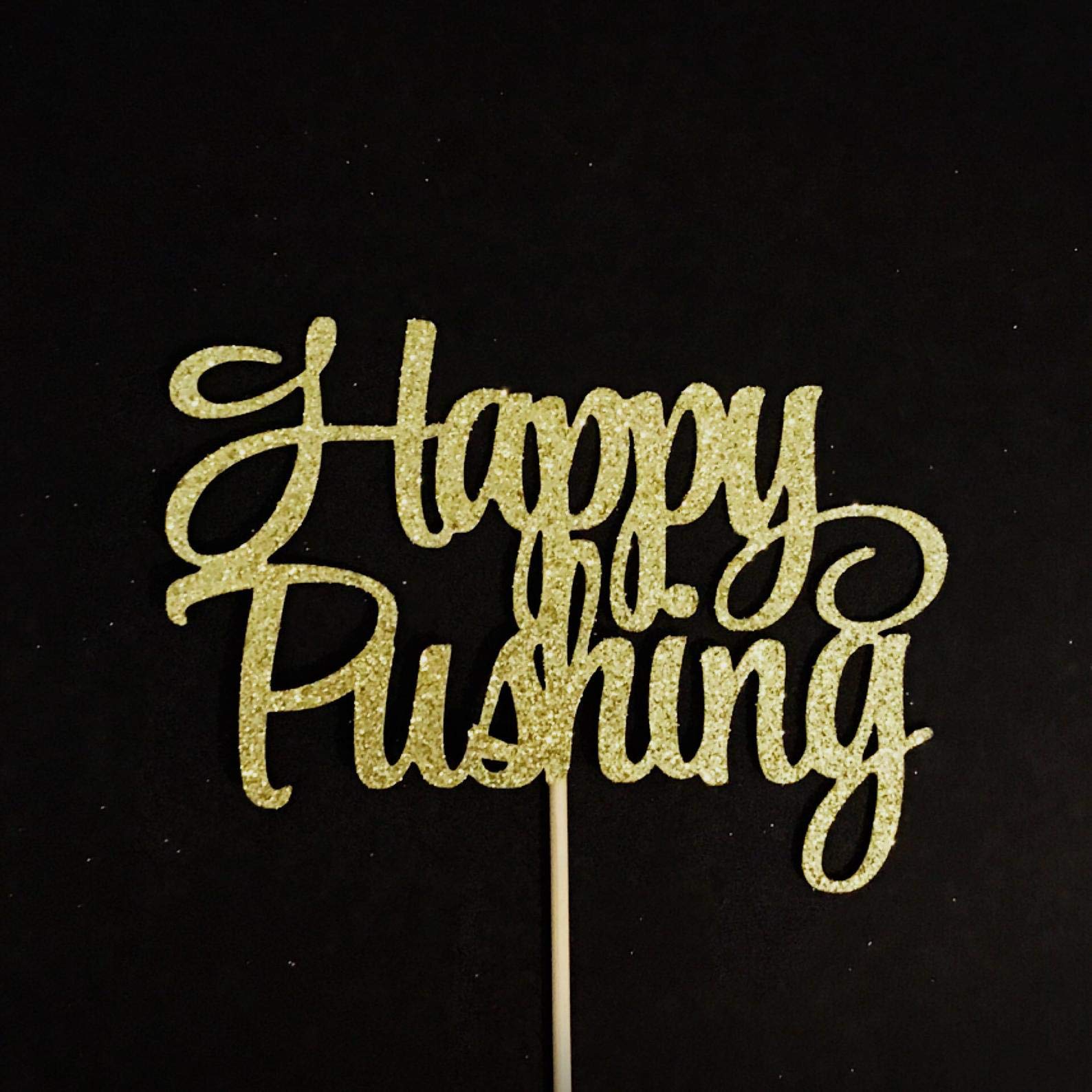 Buy Happy Pushing Cake Topper, Baby Shower Cake Topper, Baby Boy Cake