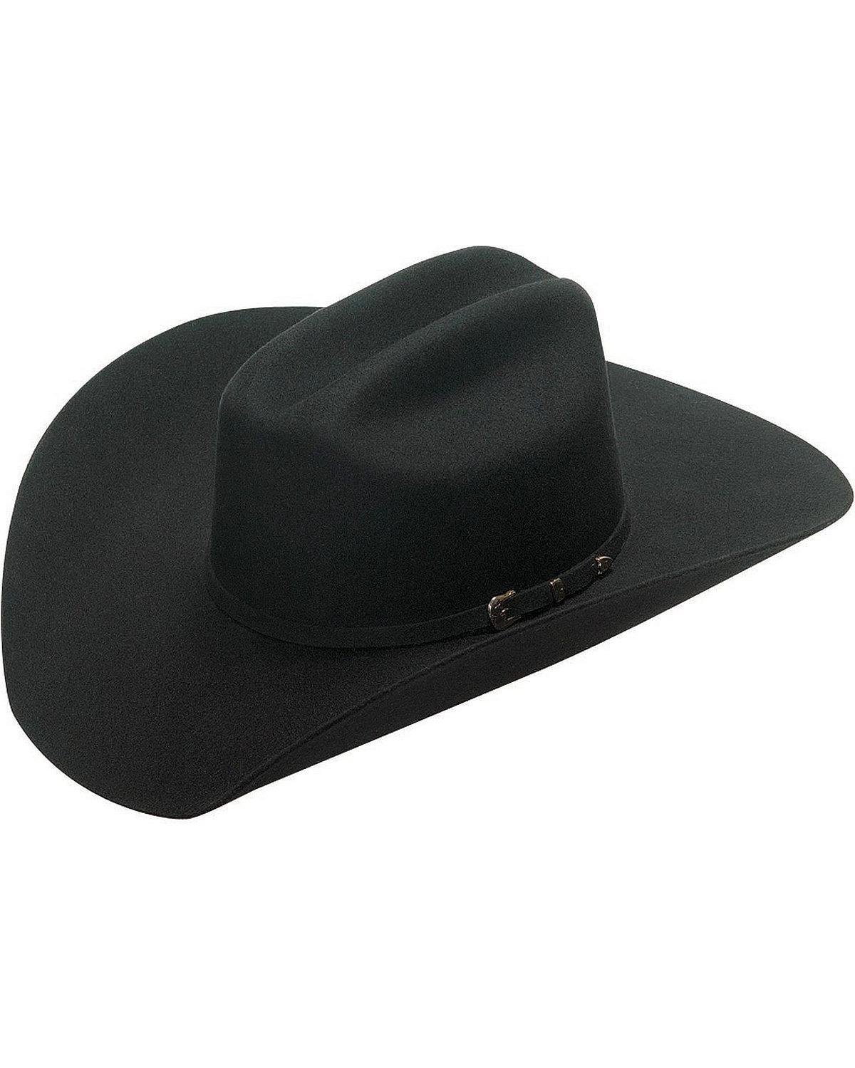 Twister Men's Santa Fe 2X Select Wool Cowboy Hat Black 7 3/4