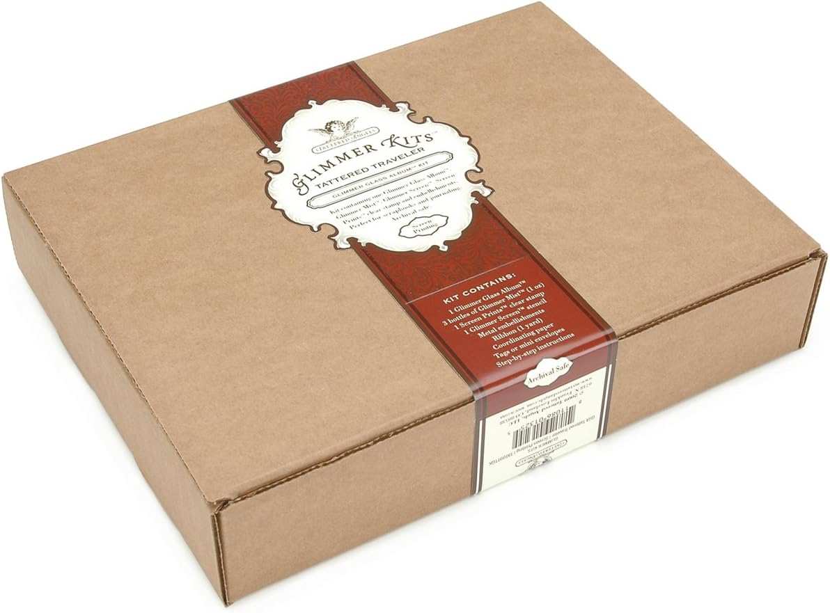 Tattered Angels Glimmer Glass Album Kit Tattered Traveler